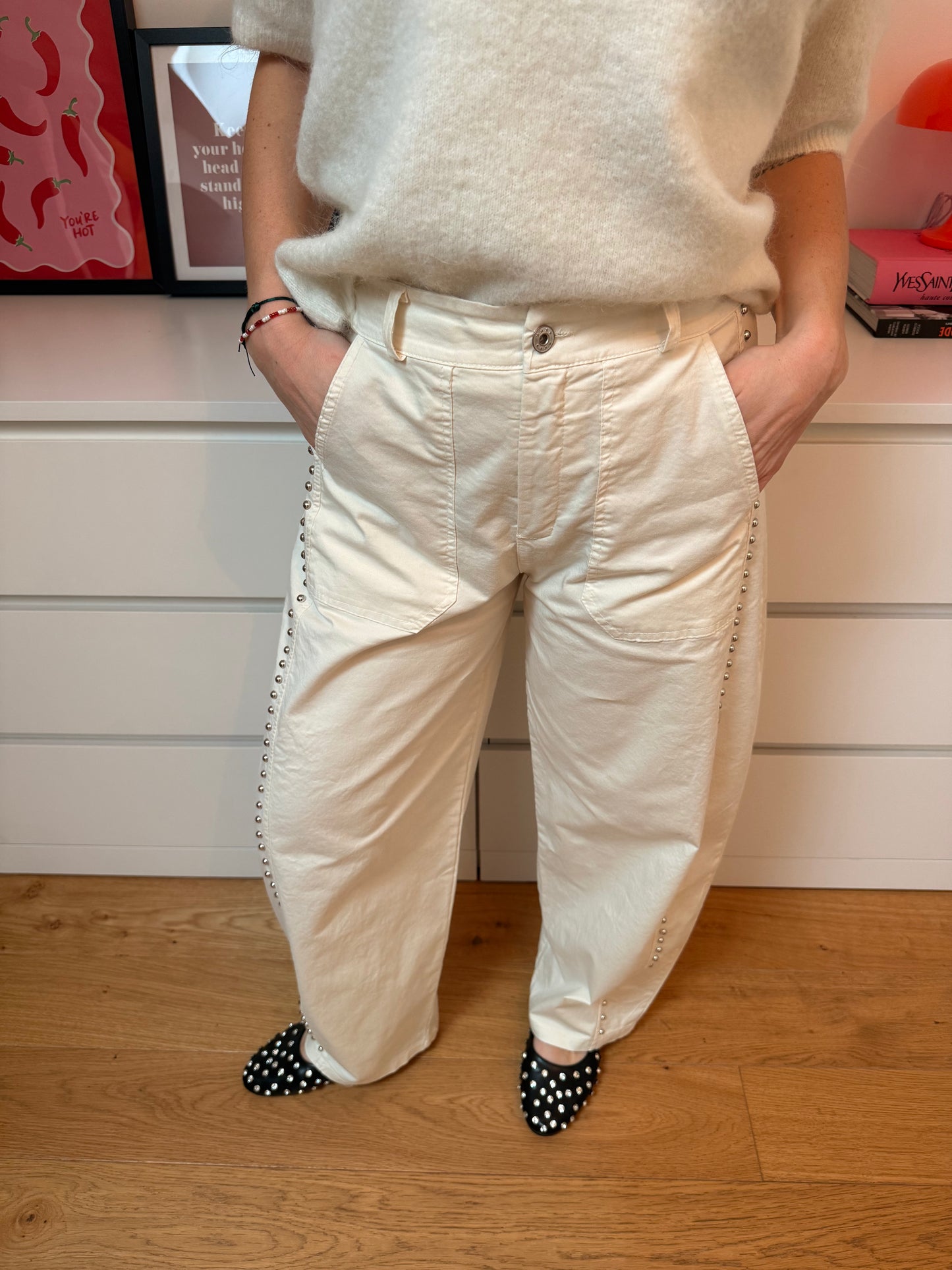 Pantalon Brice - blanc crème