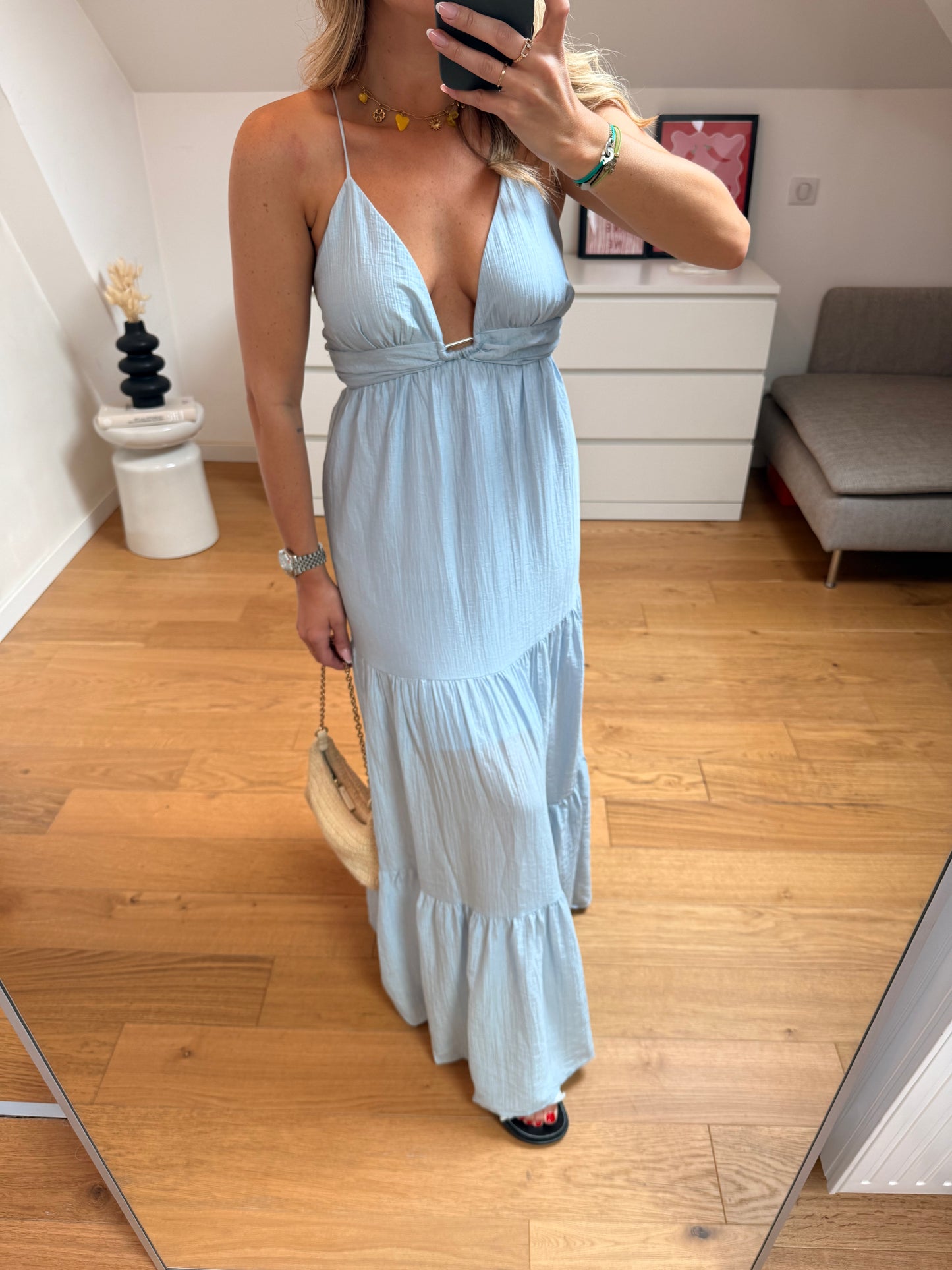 Robe Camélia - bleu