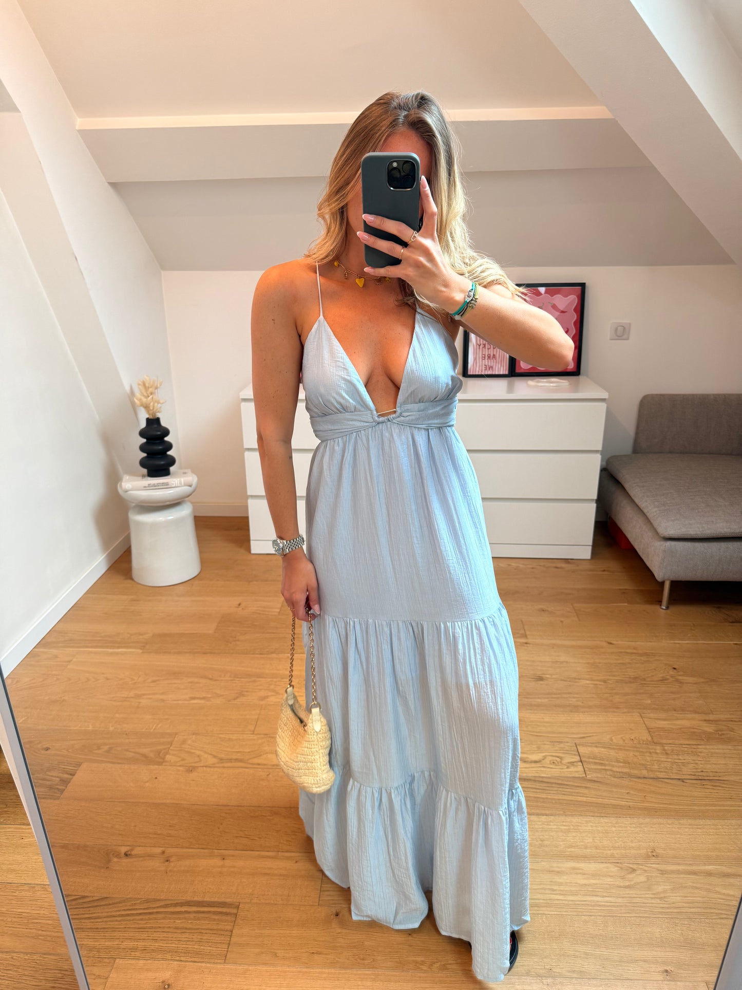 Robe Camélia - bleu
