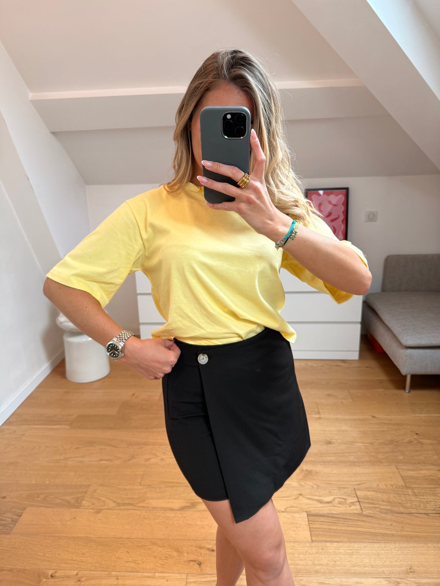 T-shirt Safia - jaune