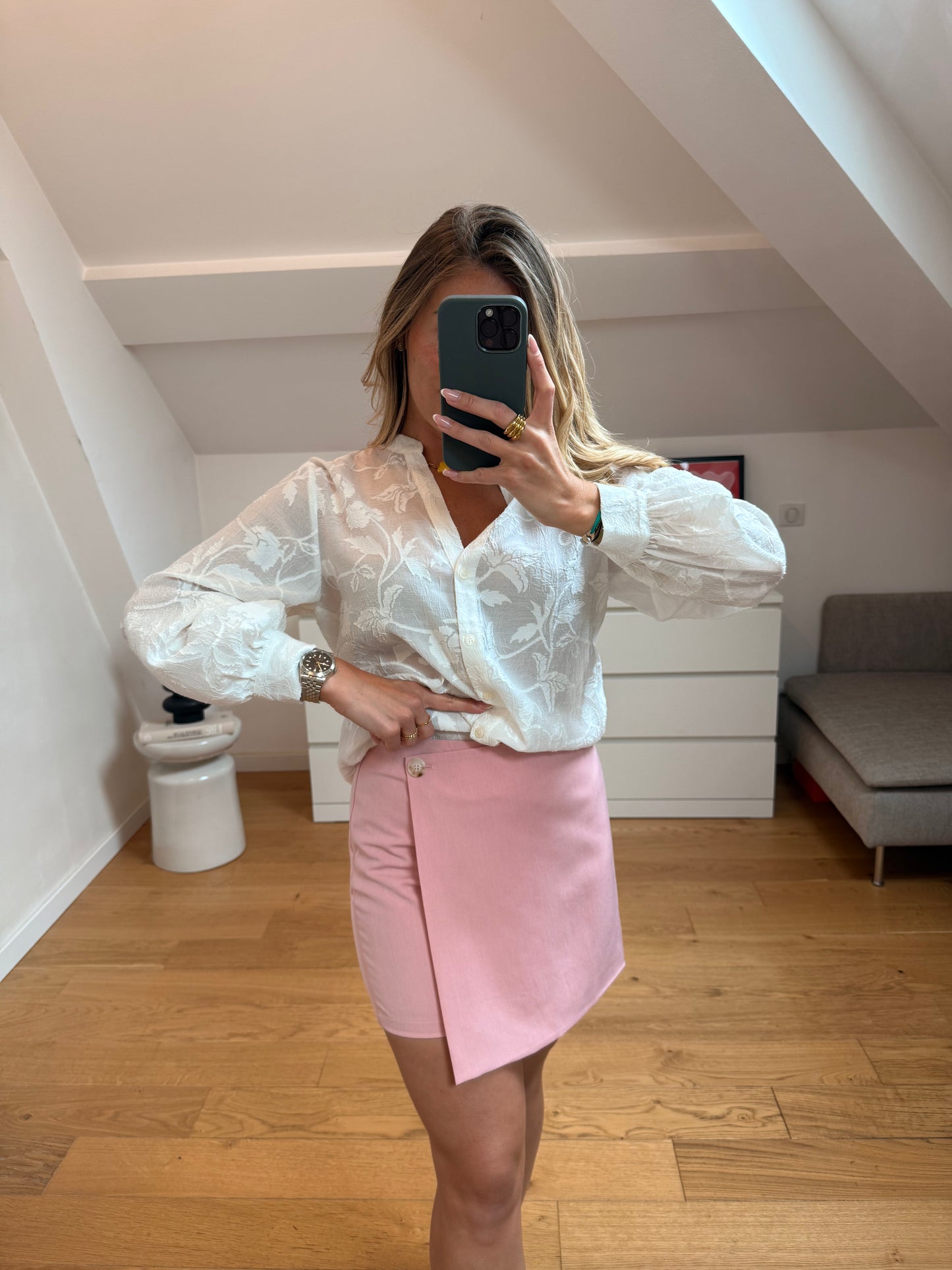 Jupe-short Mara - rose