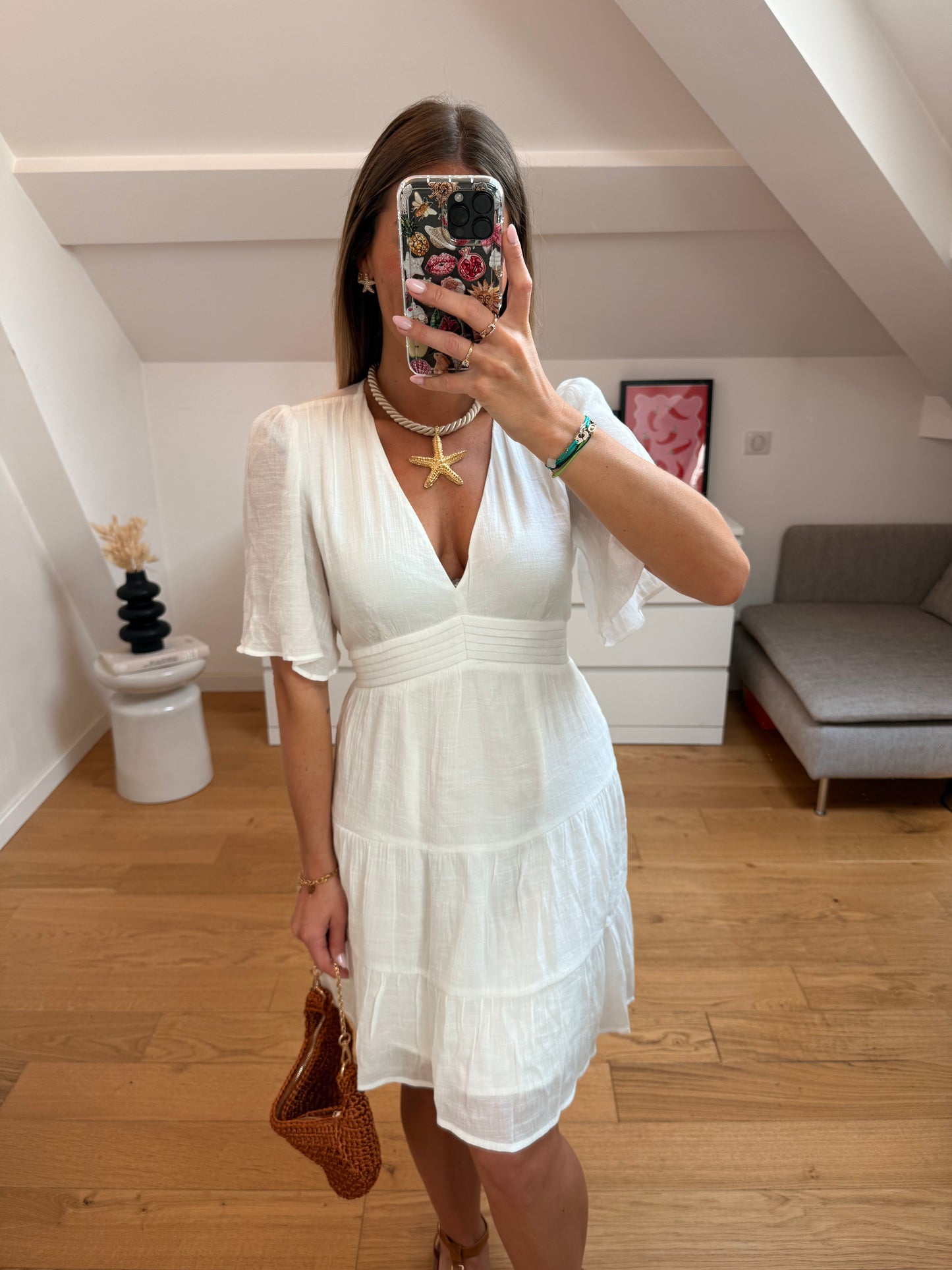 Robe Iris - blanche