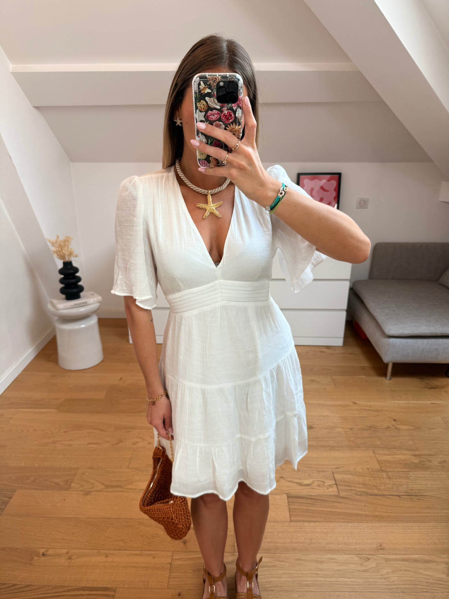 Robe Iris - blanche