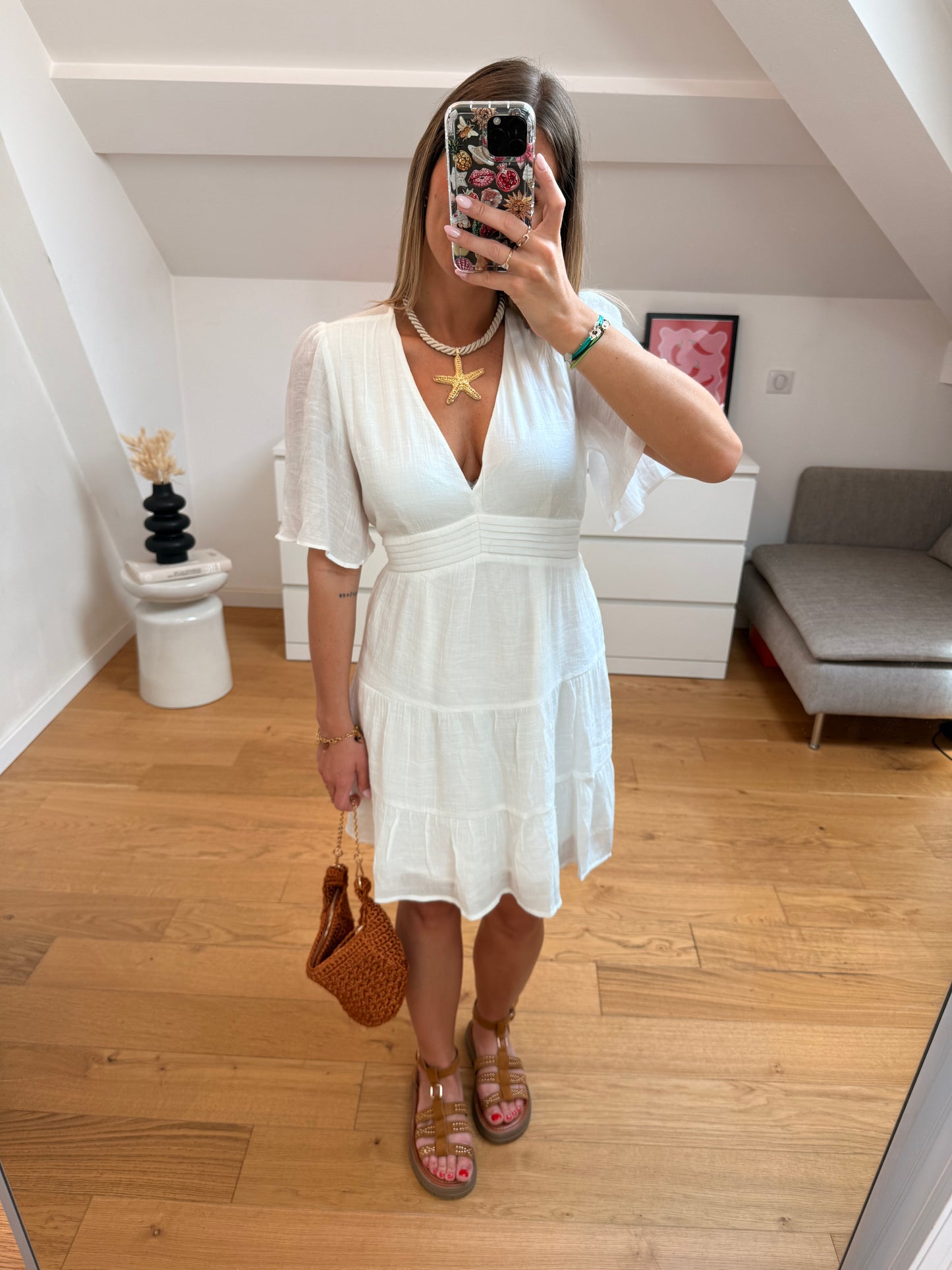 Robe Iris - blanche
