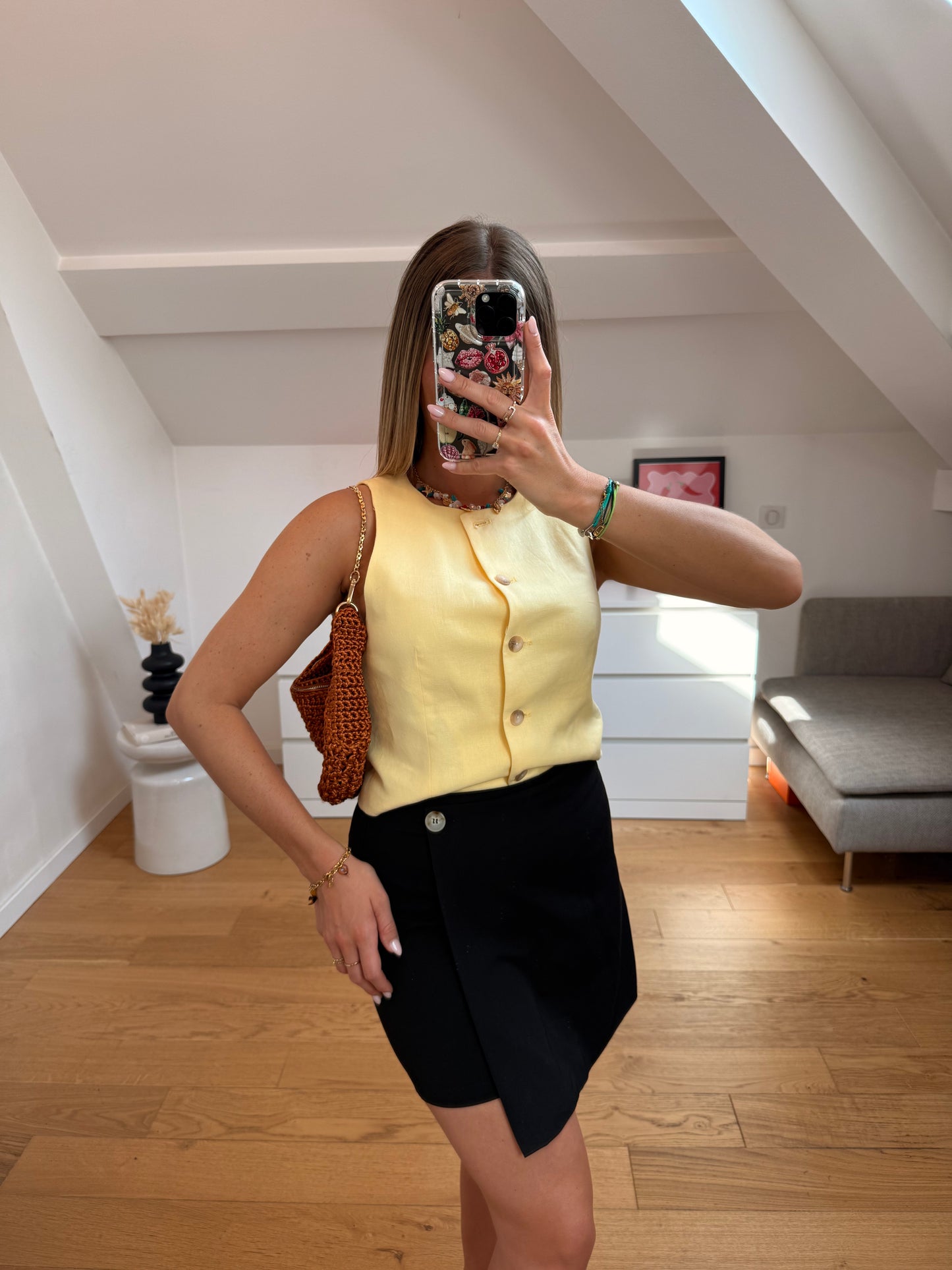 Jupe-short Mara - noir