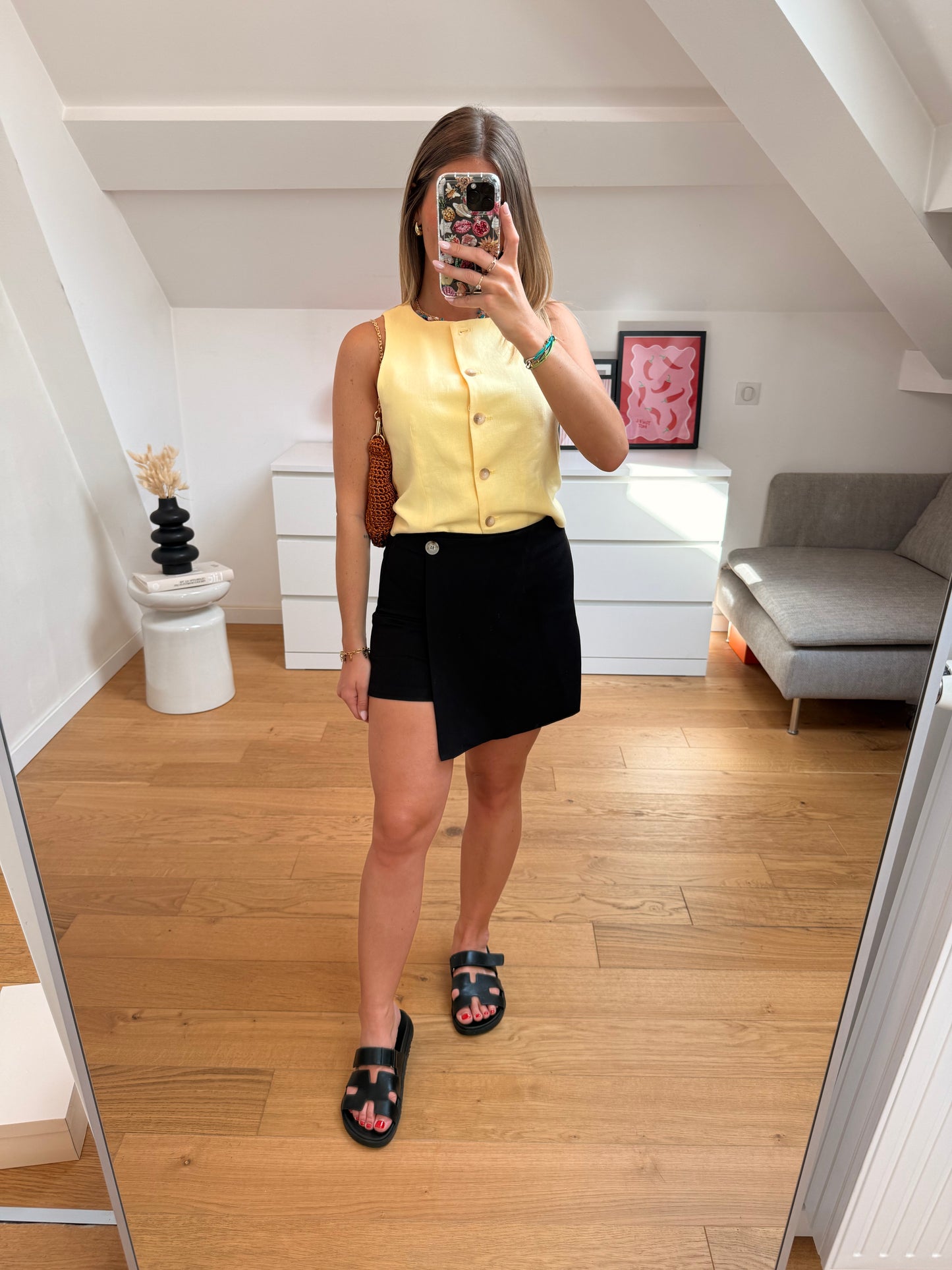 Jupe-short Mara - noir