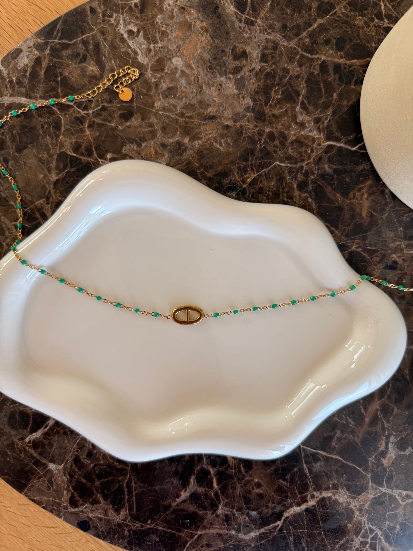 Collier Malia - vert d'eau