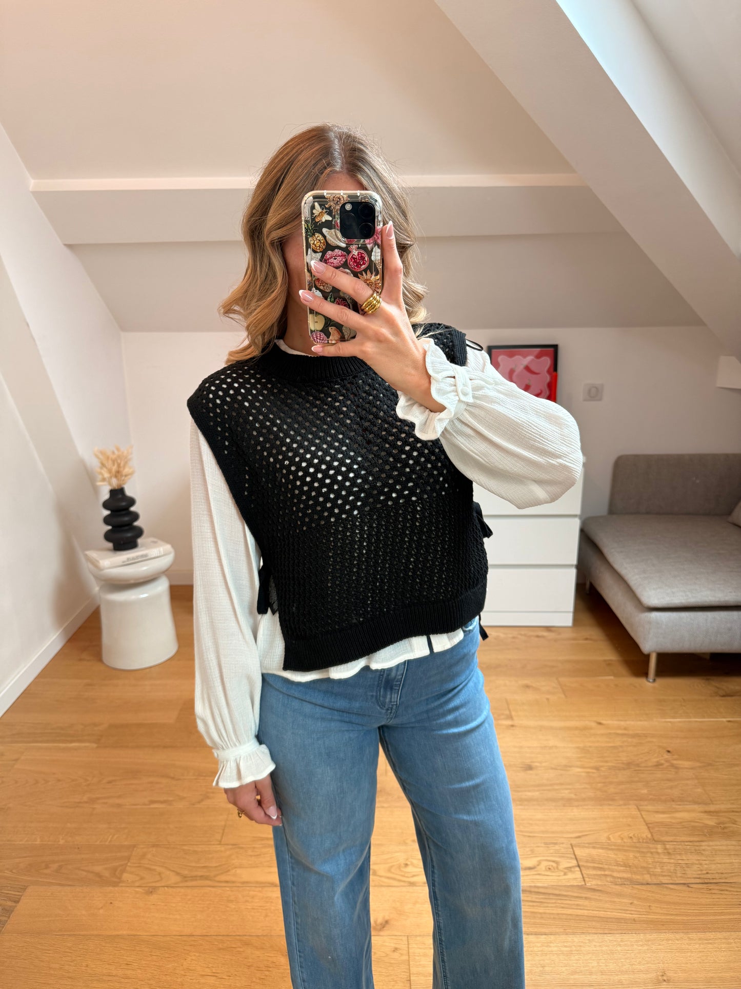 Gilet sans manches noir - Mona