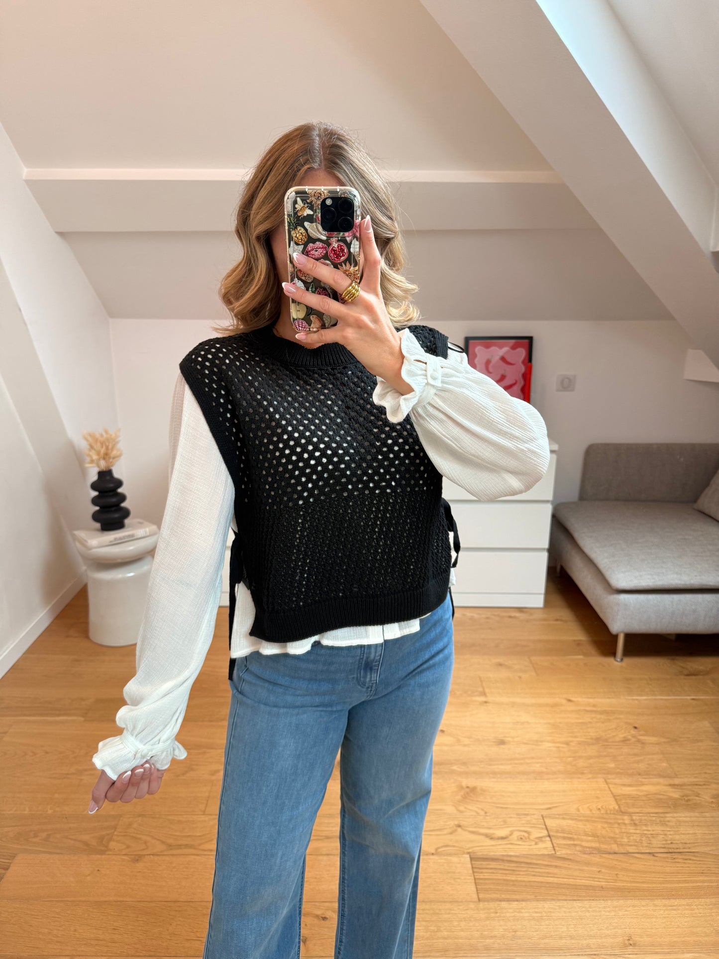 Gilet sans manches noir - Mona