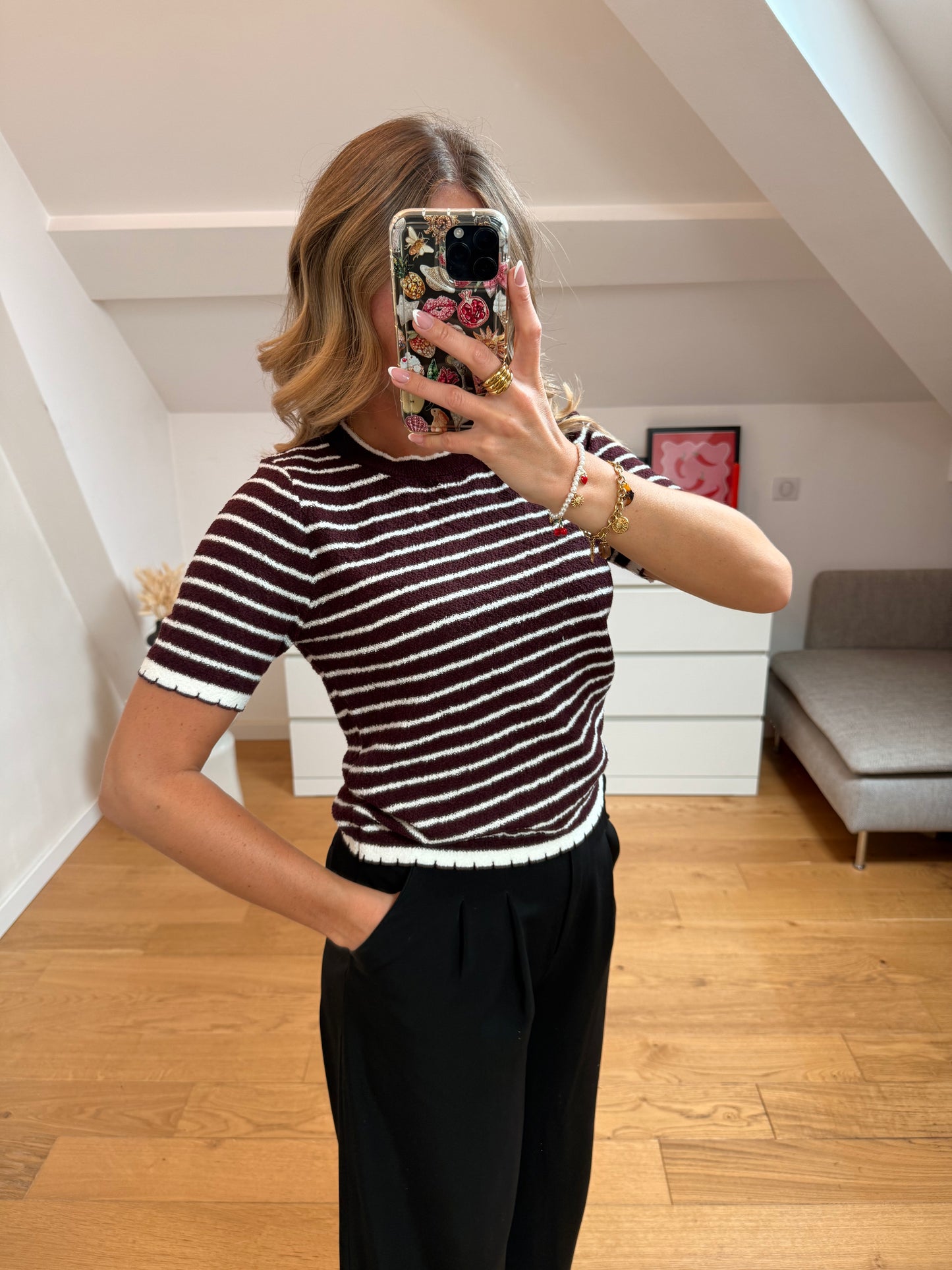 T-shirt Salomé - bordeaux