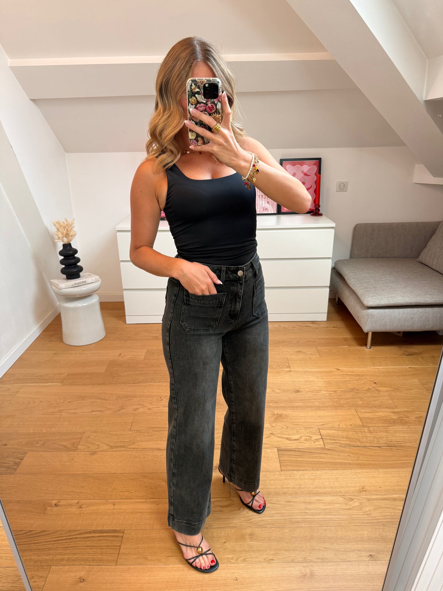 Jeans Amy - gris