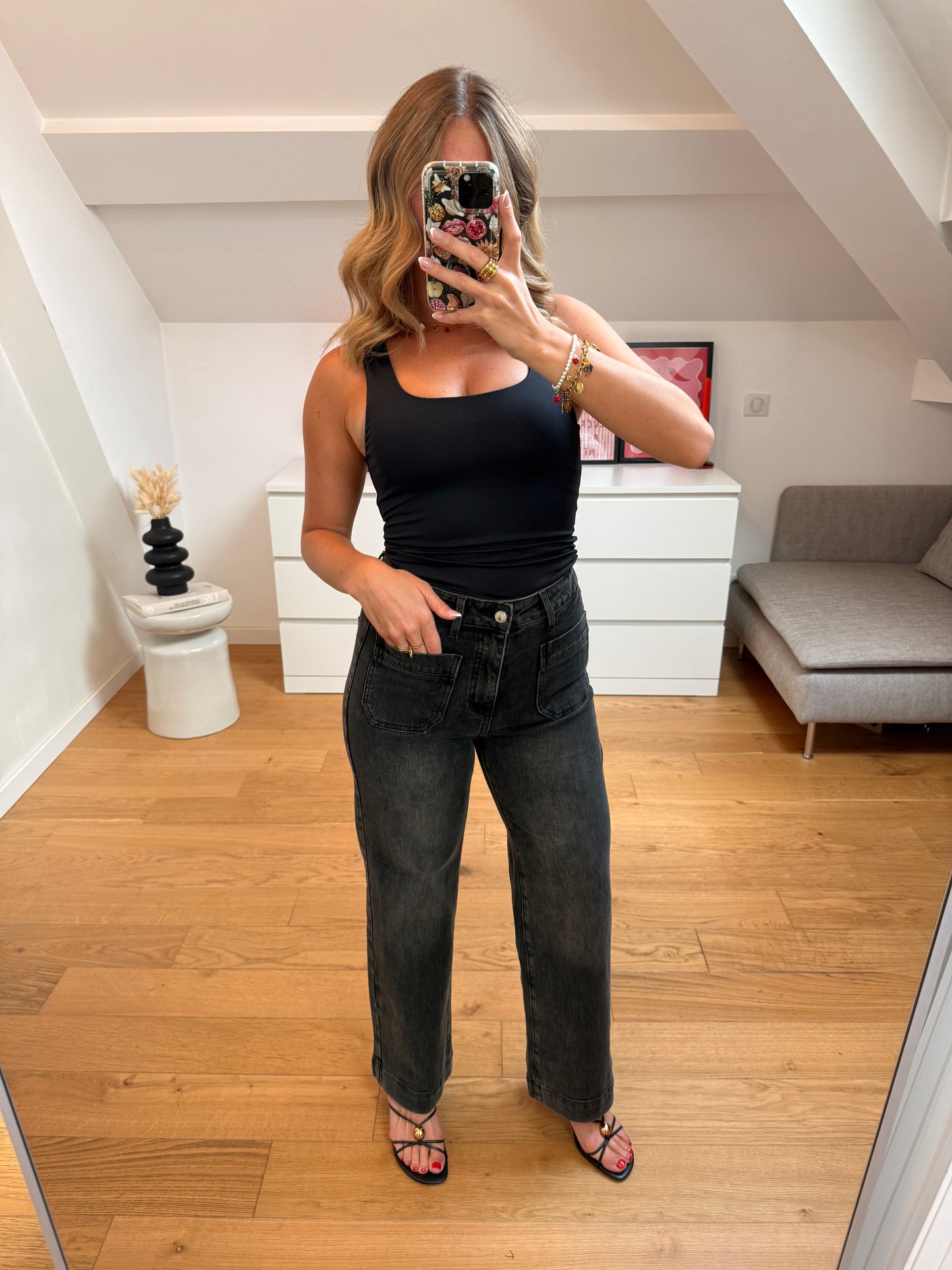 Jeans Amy - gris