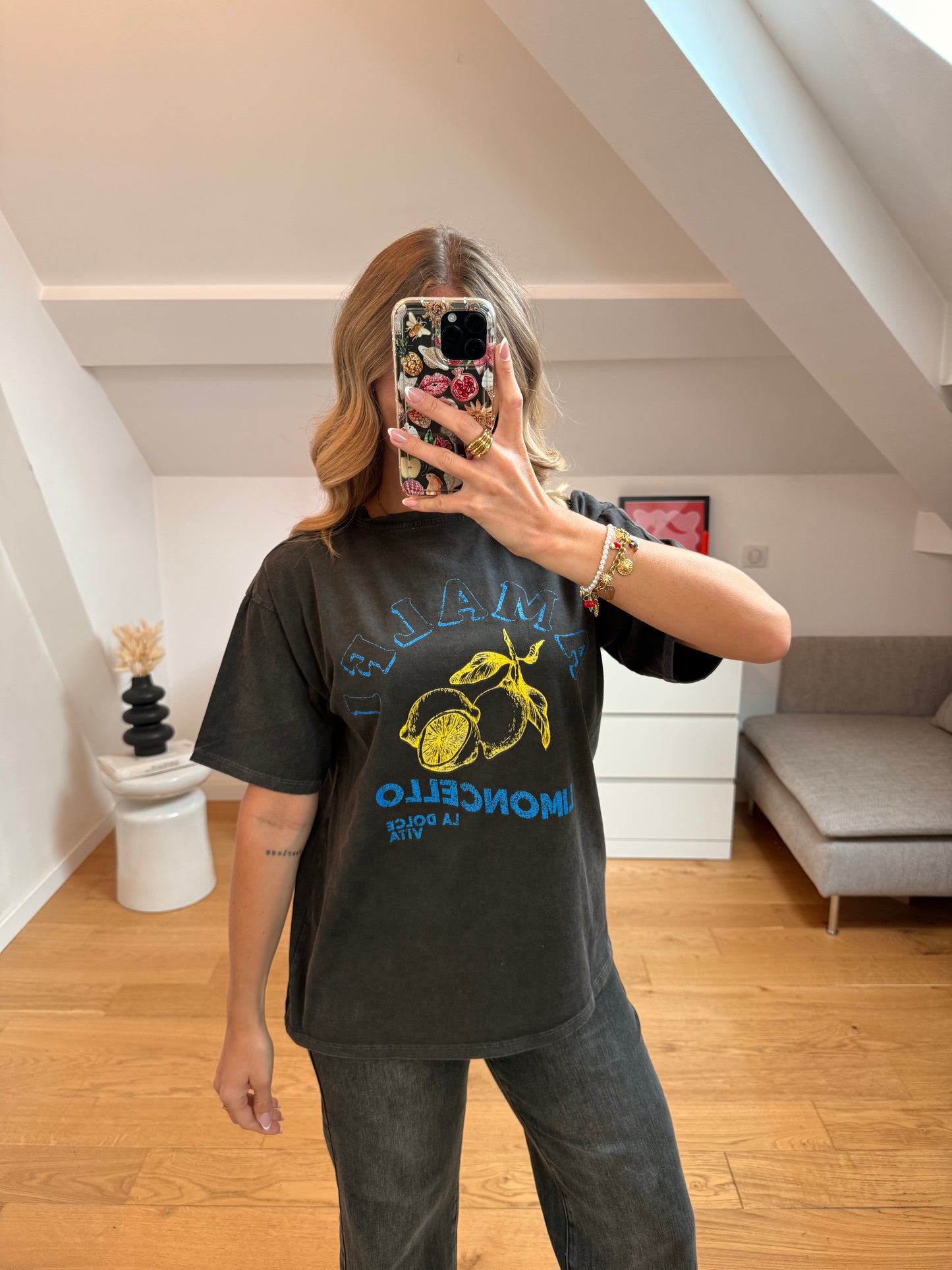 T-shirt Amalfi - gris