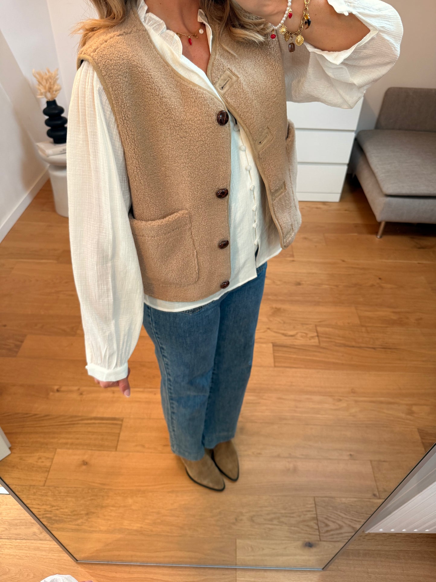 Gilet Myriam - beige