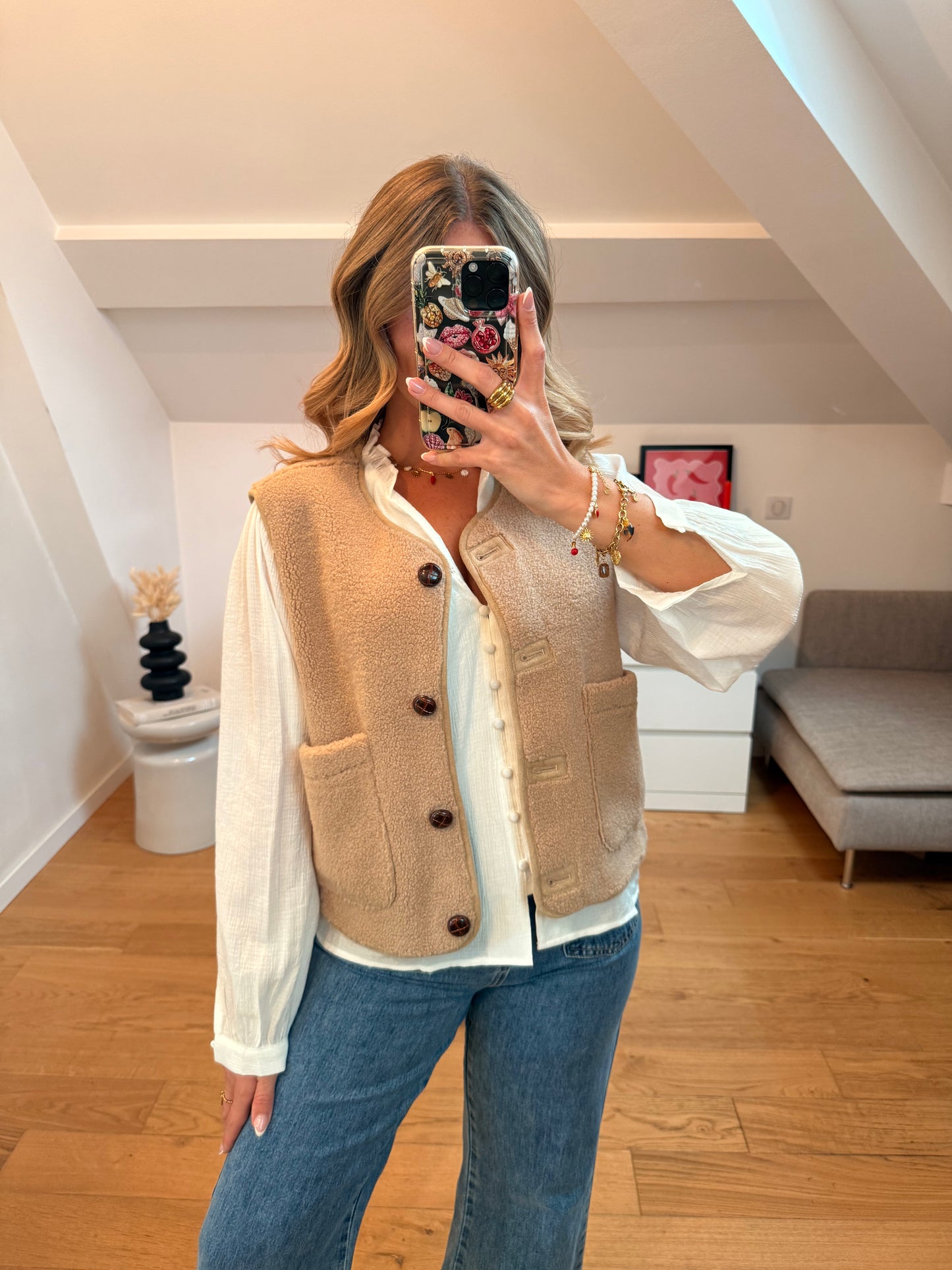 Gilet Myriam - beige