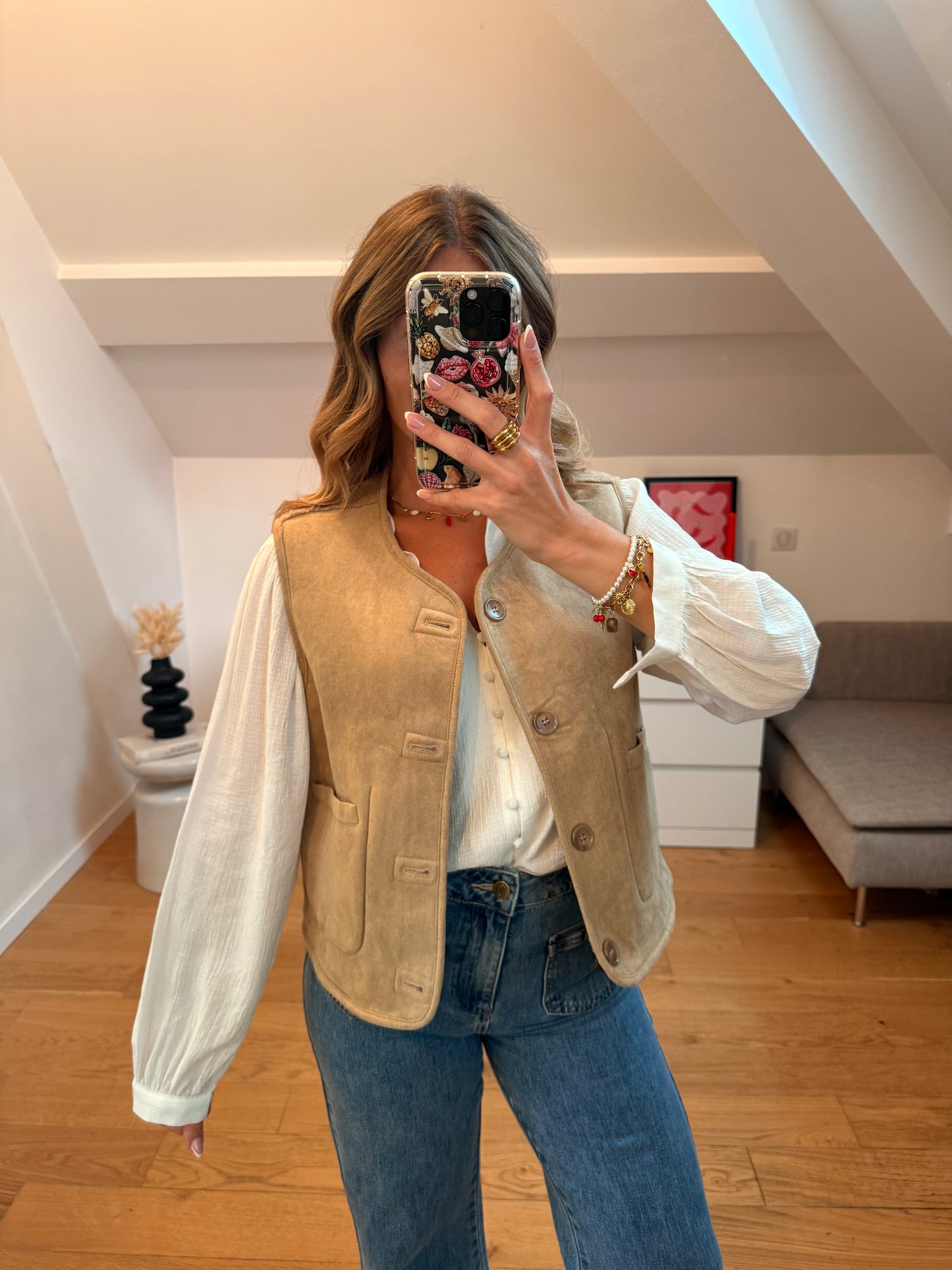 Gilet Myriam - beige