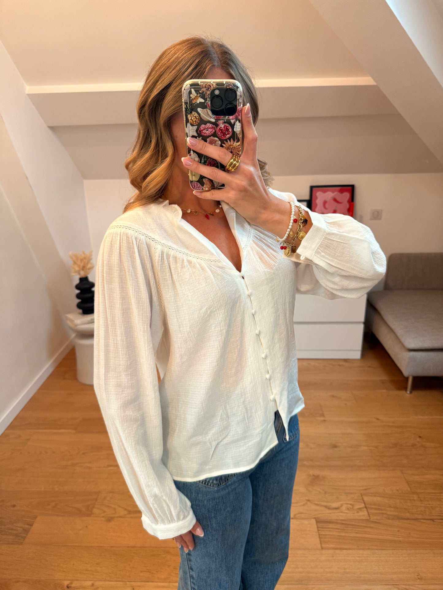 Blouse Romy - blanche