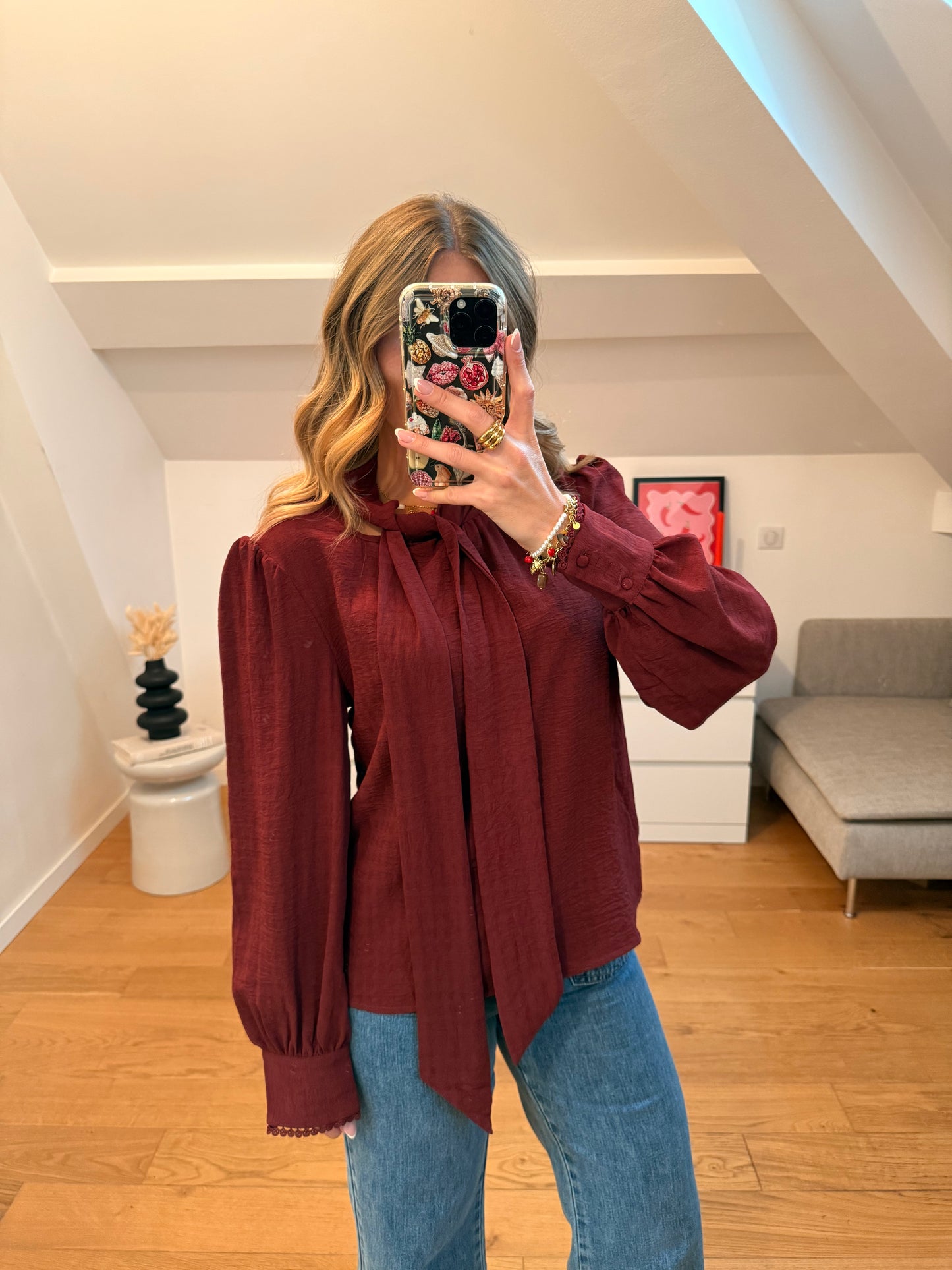 Blouse Fanny - bordeaux