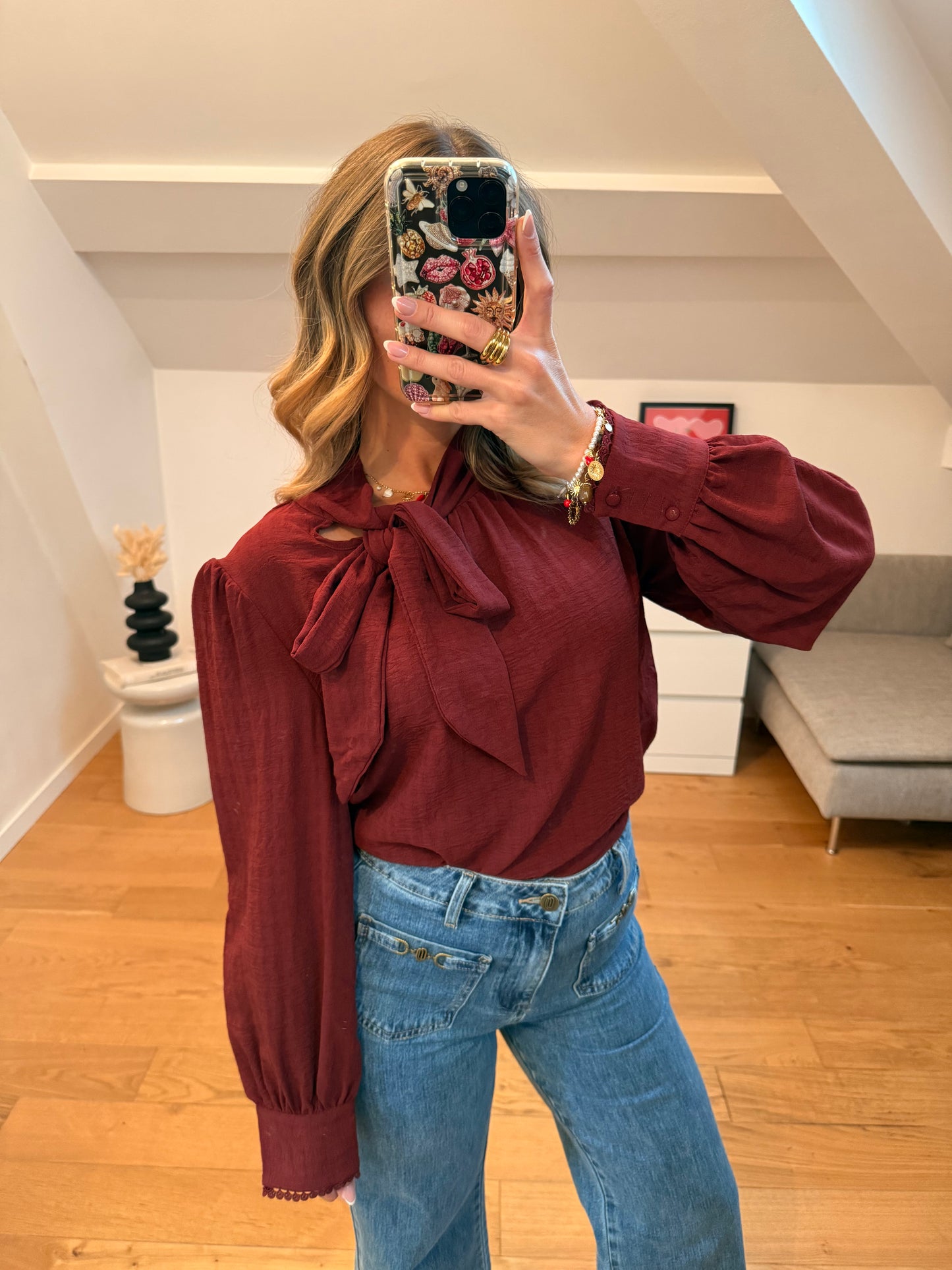 Blouse Fanny - bordeaux