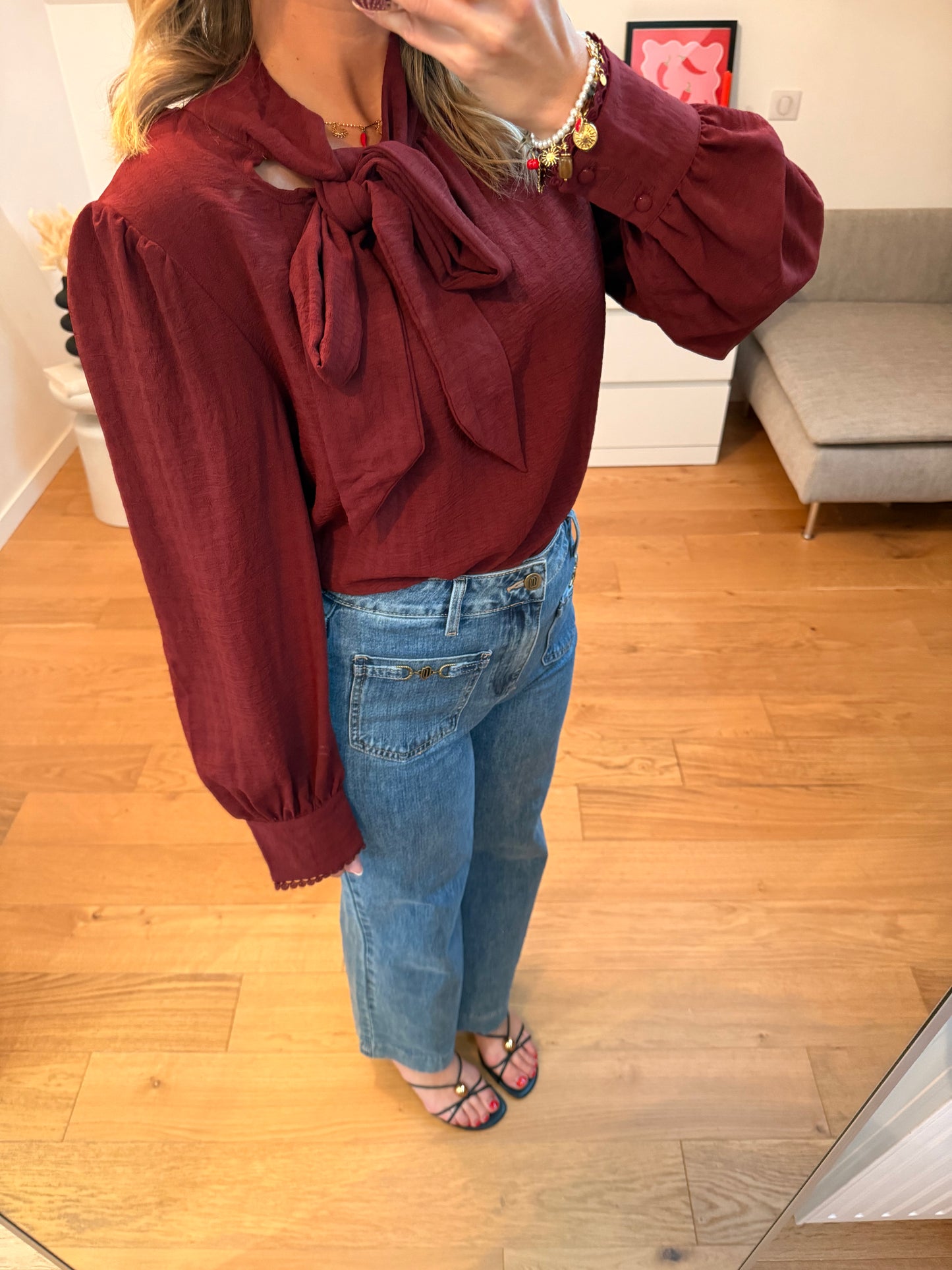 Blouse Fanny - bordeaux