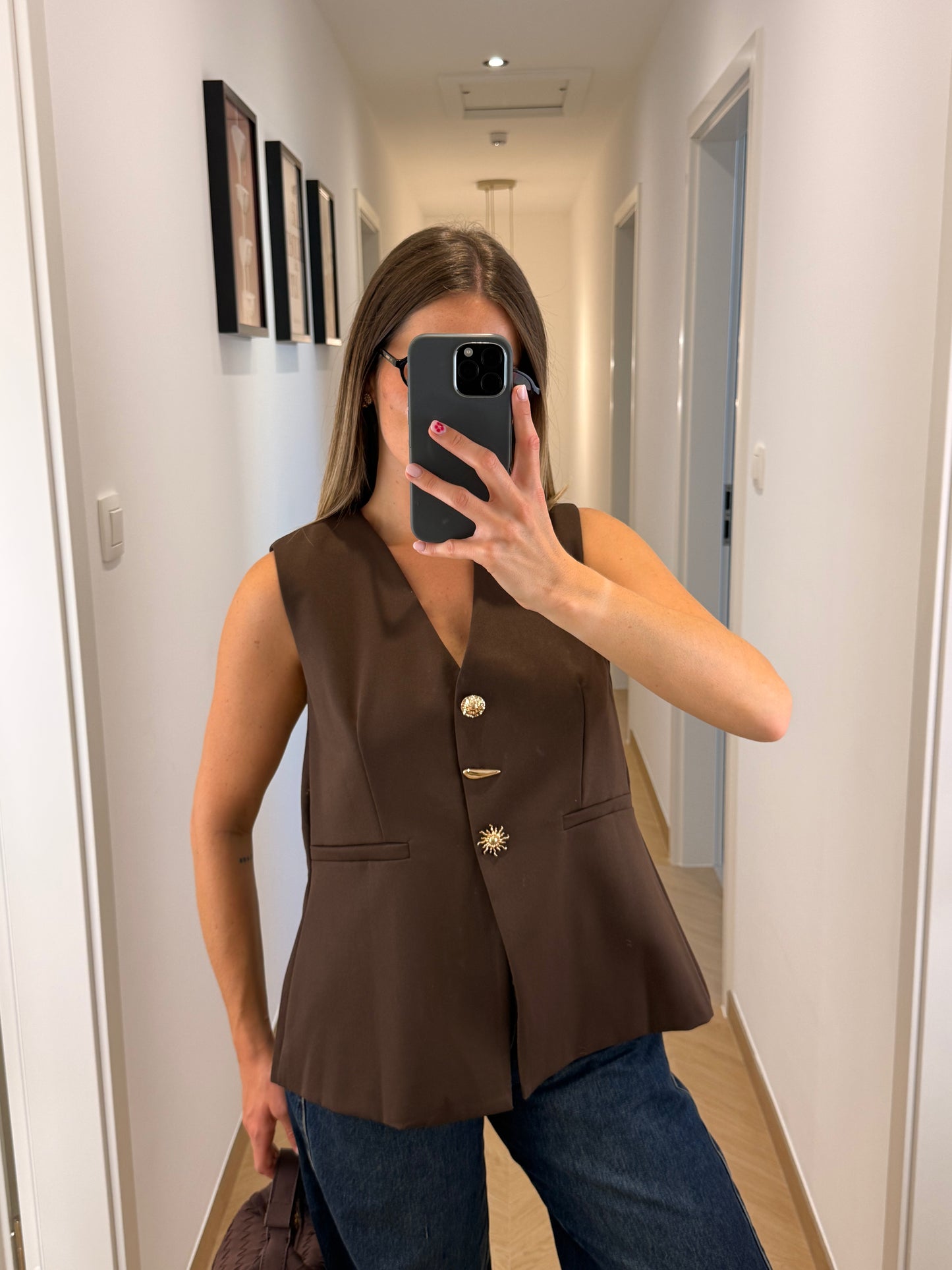 Blouse Lou - marron