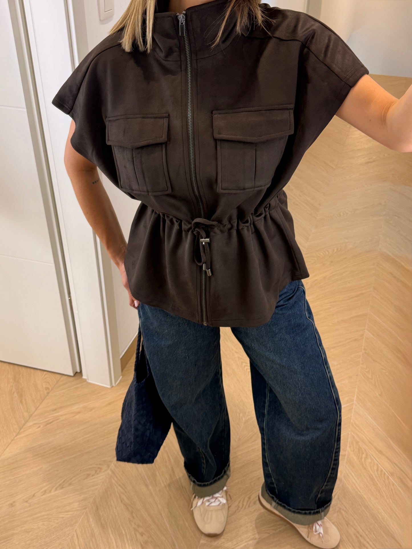 Veste sans manches - marron