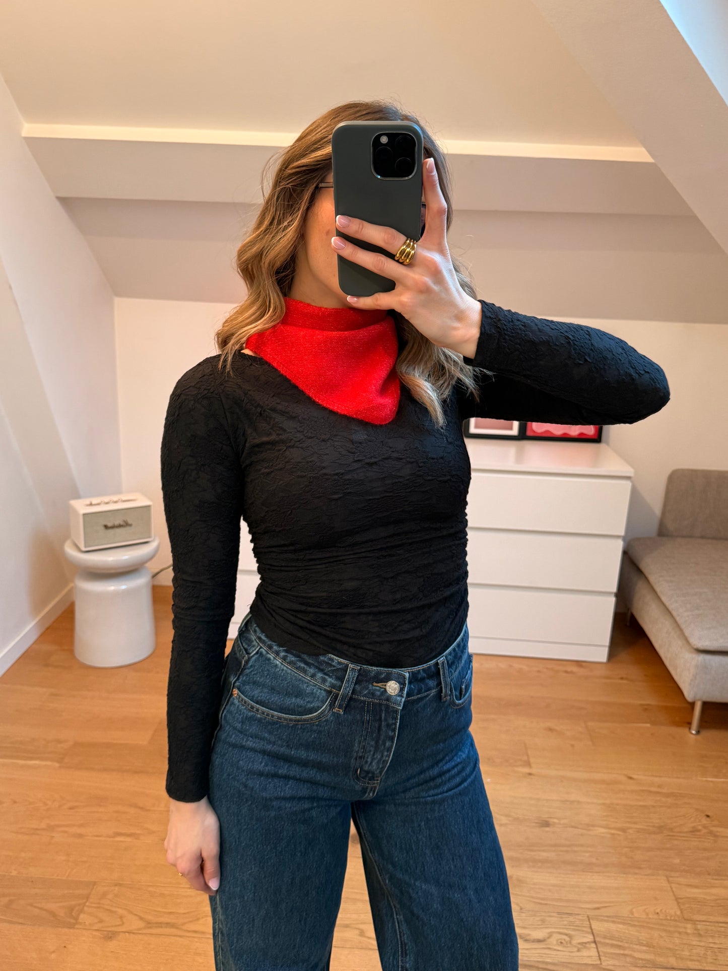 Foulard Mila - rouge