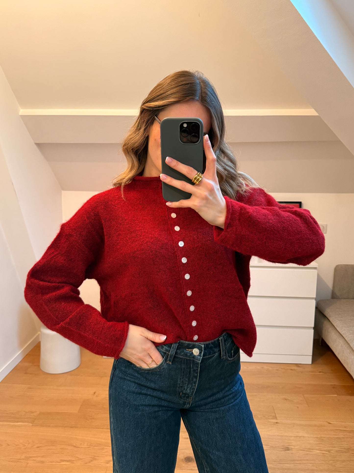 Gilet Coline - bordeaux