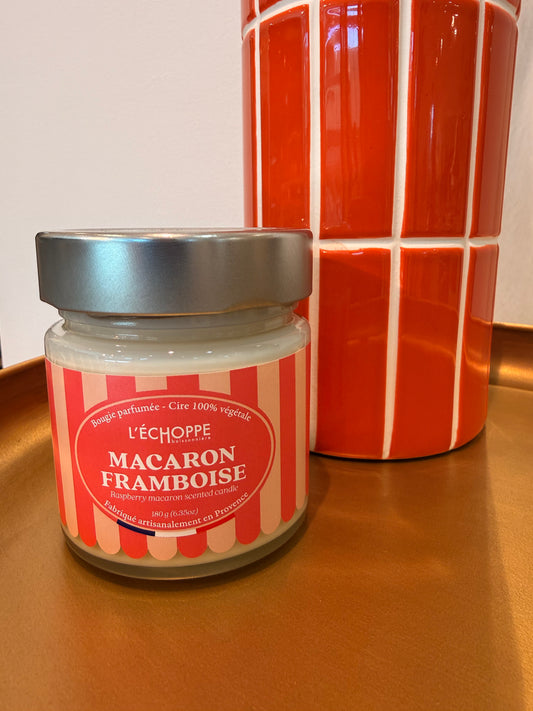 Bougie - Macaron Framboise