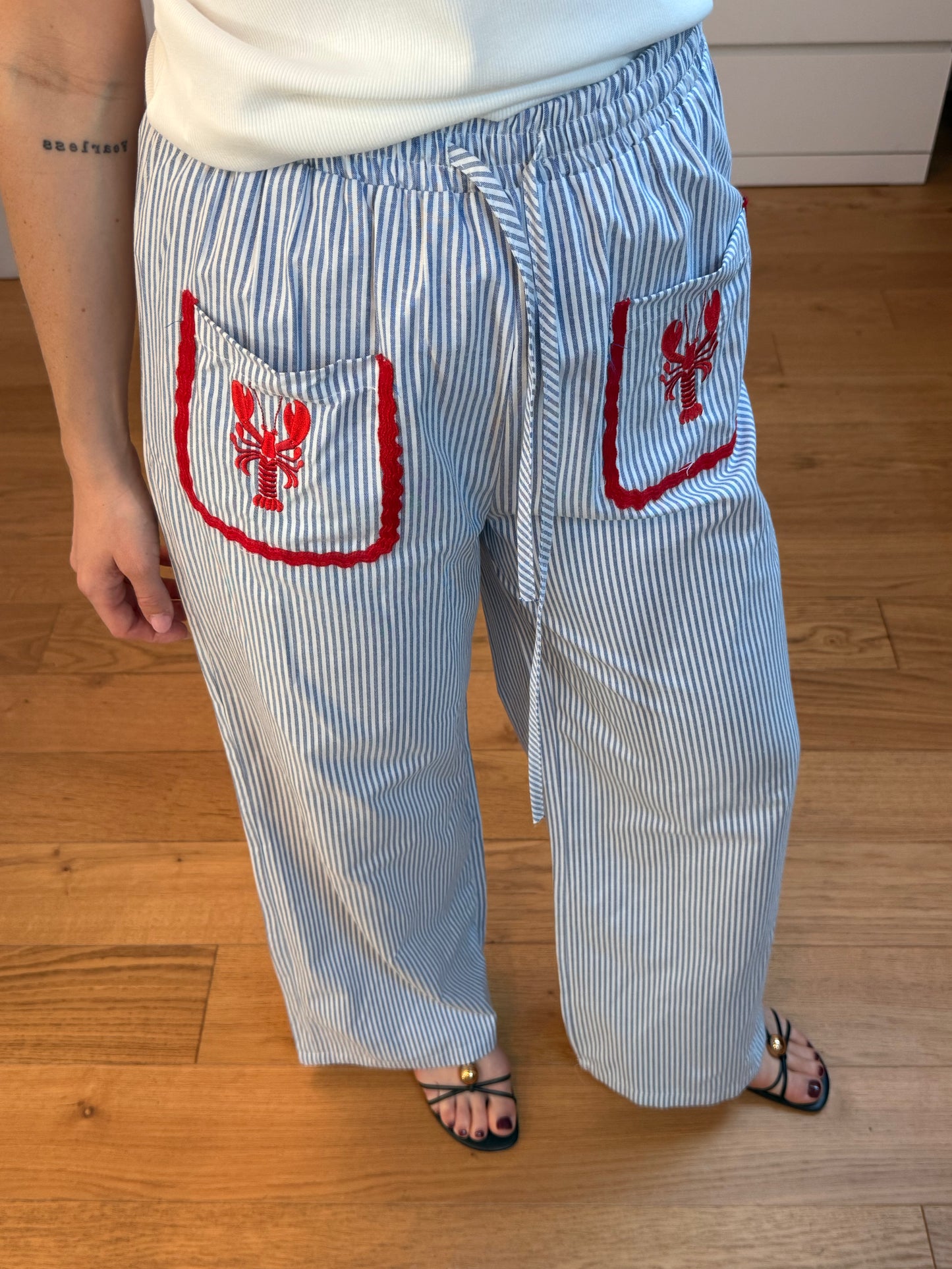 Pantalon écrevisse - bleu