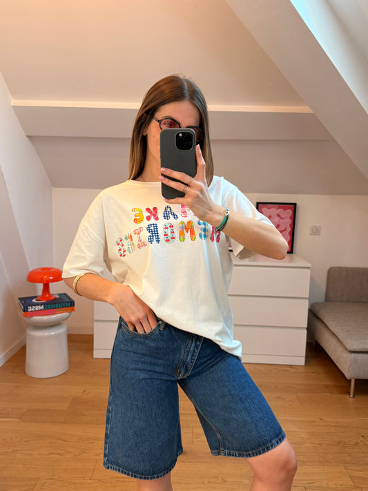 T-shirt Memories - blanc