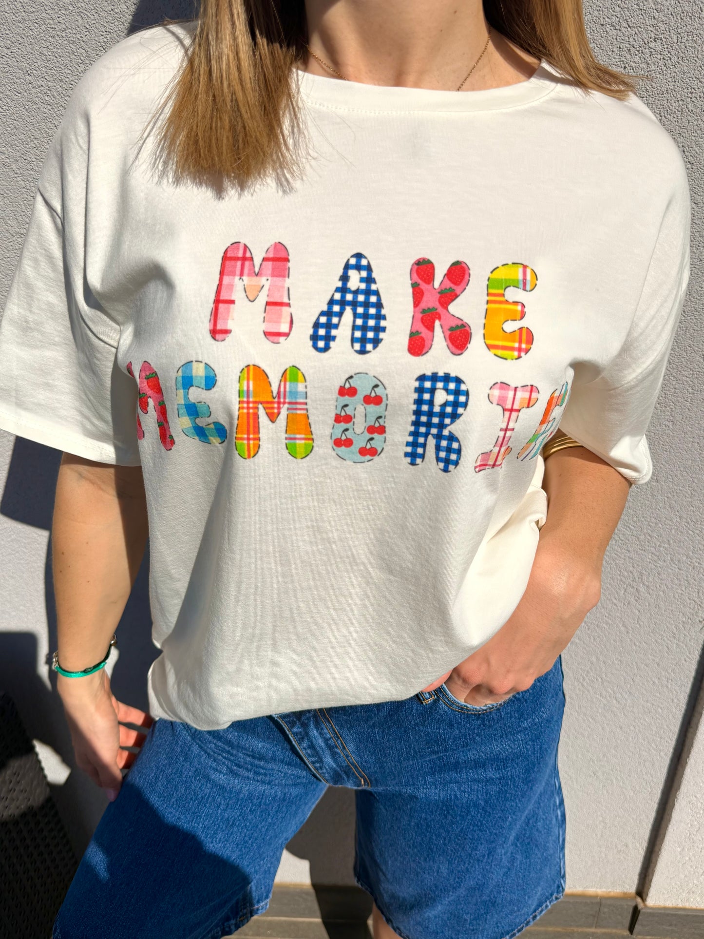 T-shirt Memories - blanc