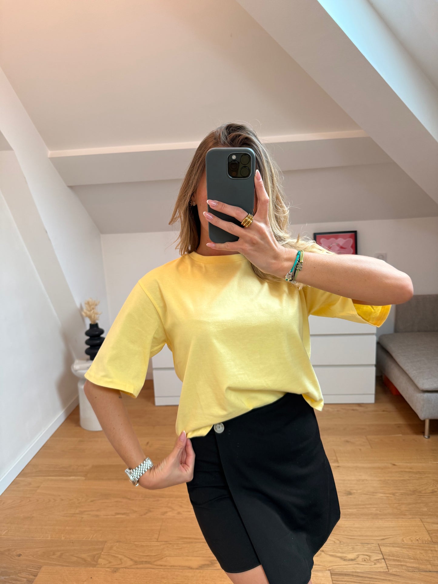 T-shirt Safia - jaune