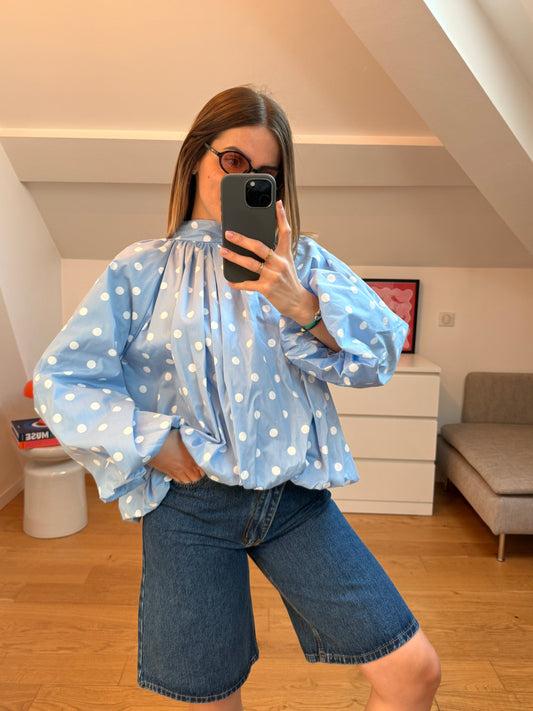 Blouse Cassie - bleu