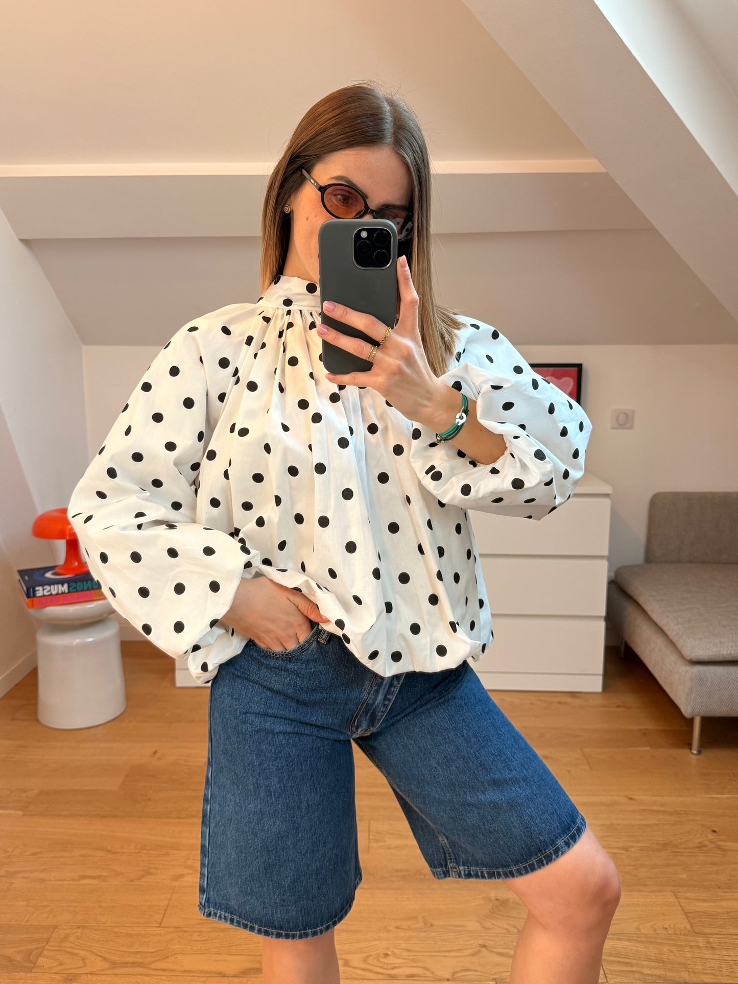 Blouse Cassie - blanche