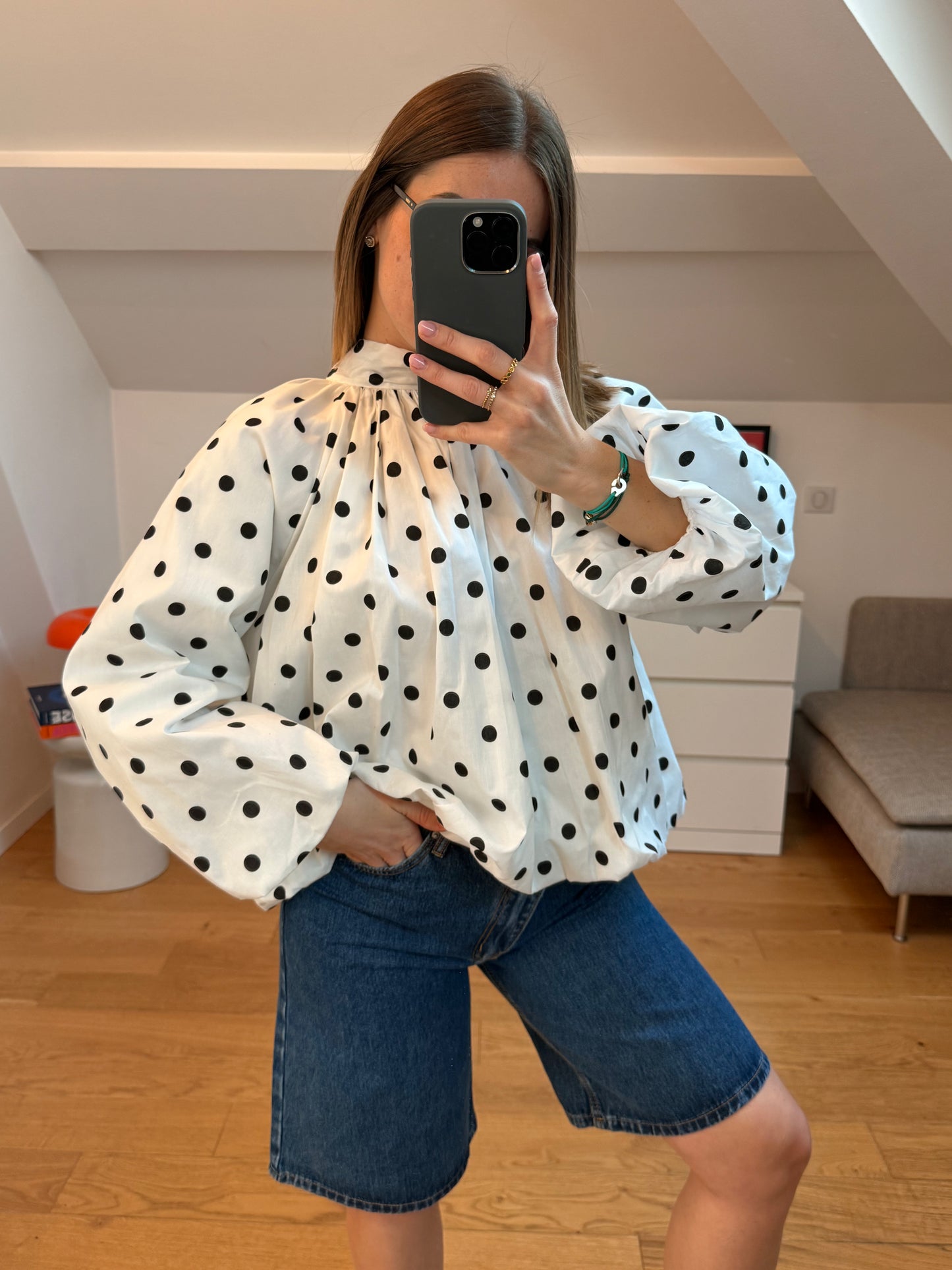 Blouse Cassie - blanche