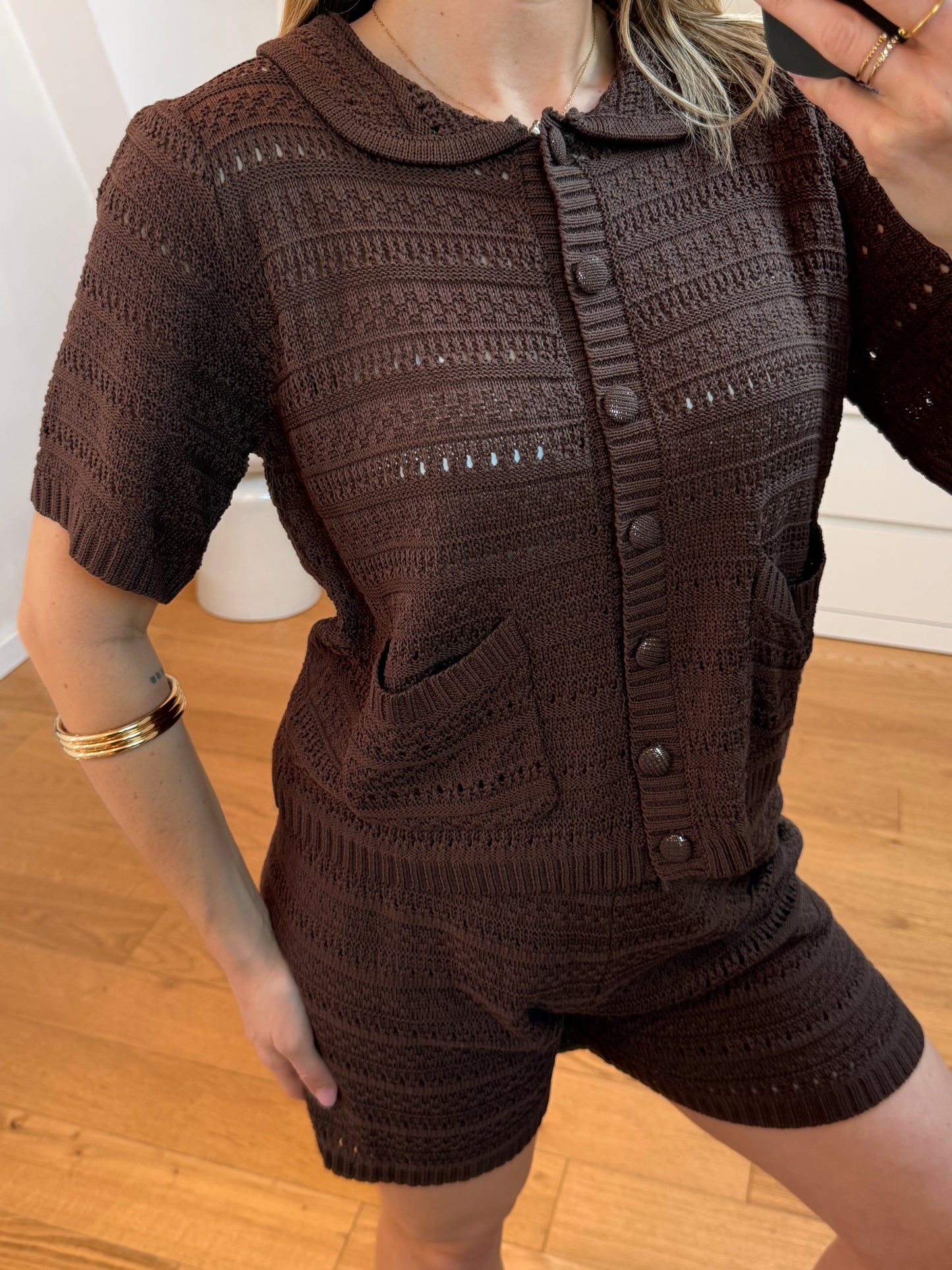 Blouse d'ensemble - marron