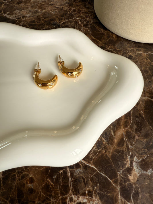 Boucles d'oreilles Tena - doré