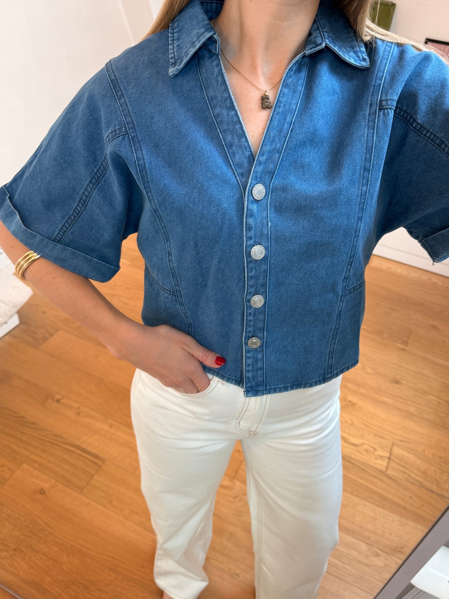 Blouse Naya - bleu