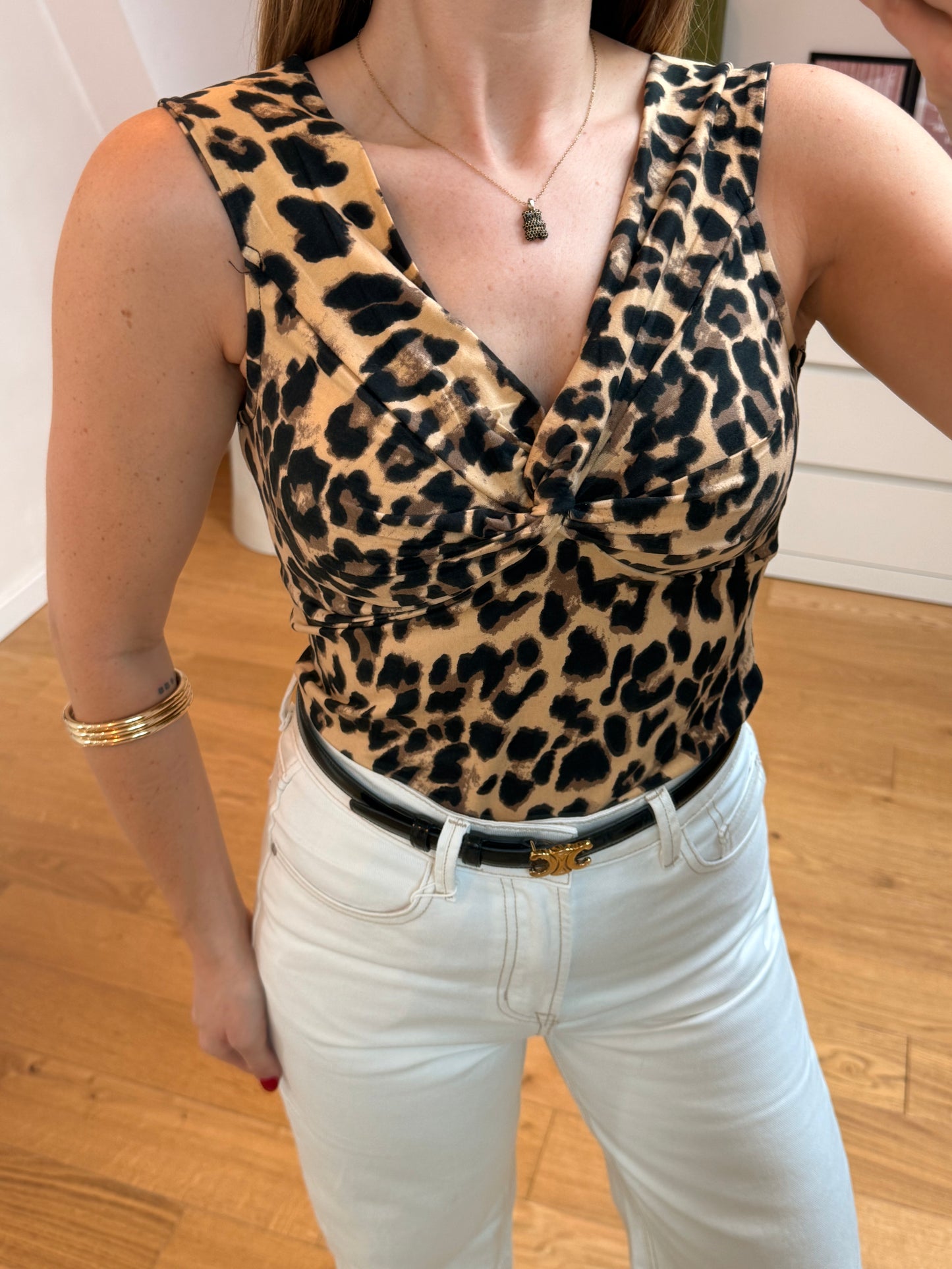 Top Faustine - léopard