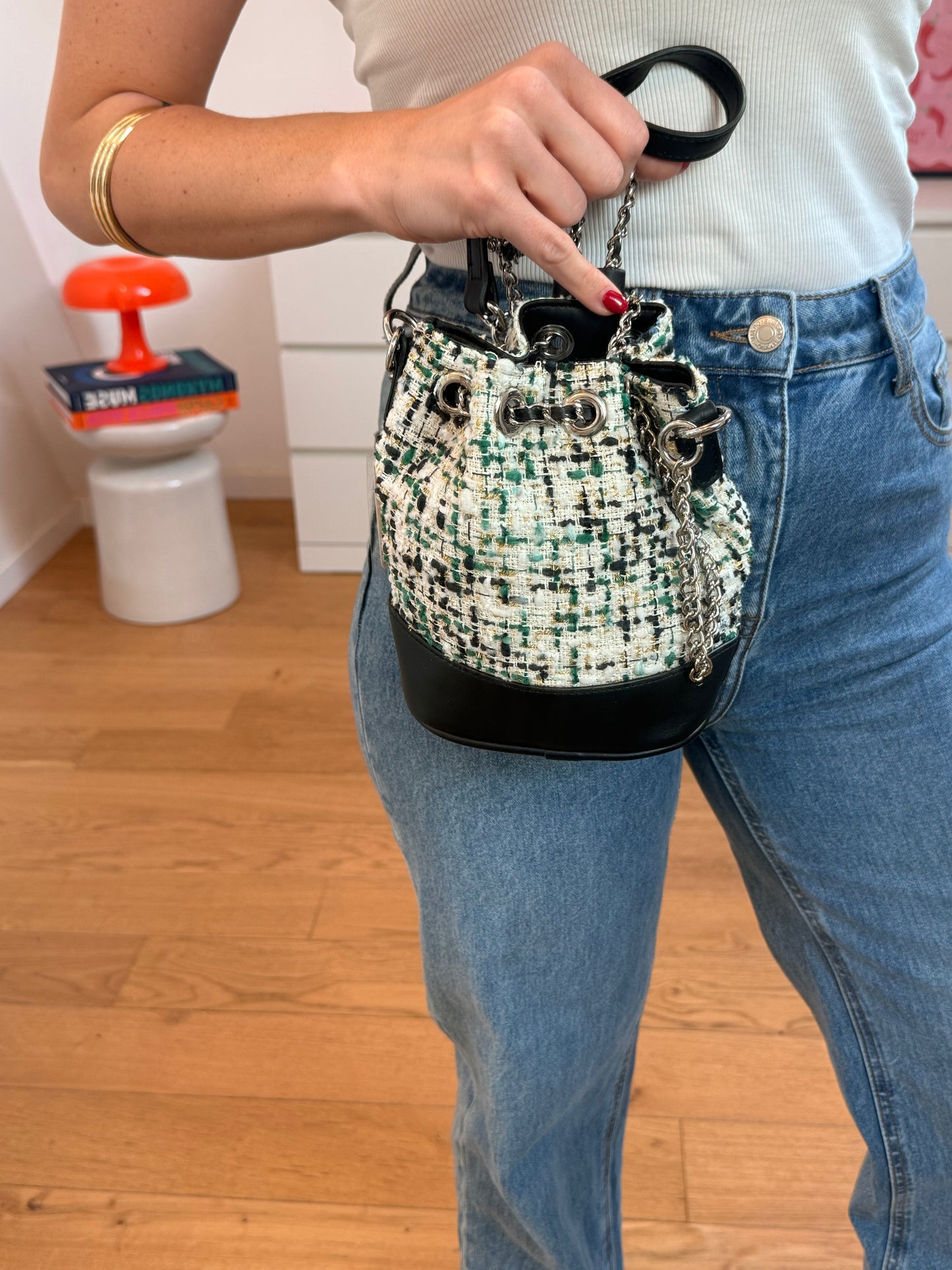 Sac Ora - tweed vert