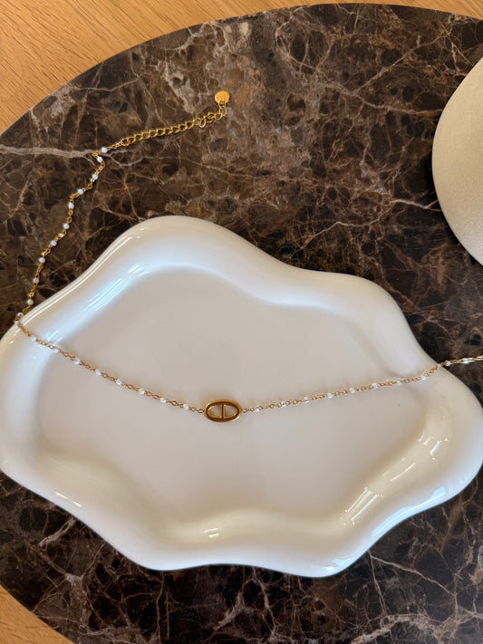 Collier Malia - blanc