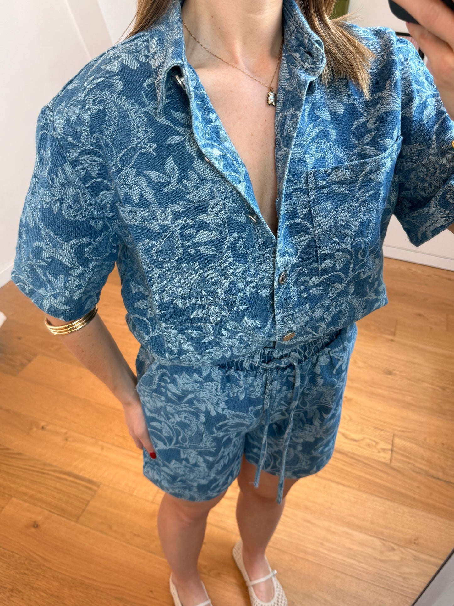 Blouse d'ensemble Moura - bleu jean