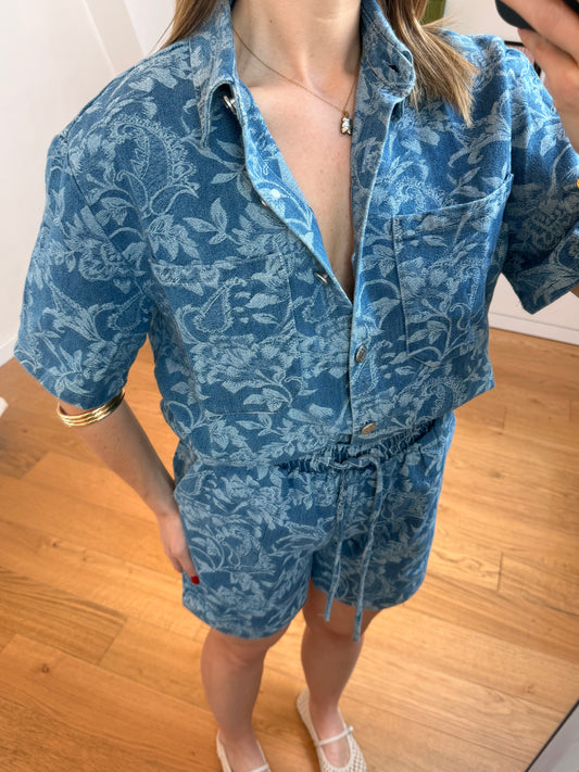 Blouse d'ensemble Moura - bleu jean