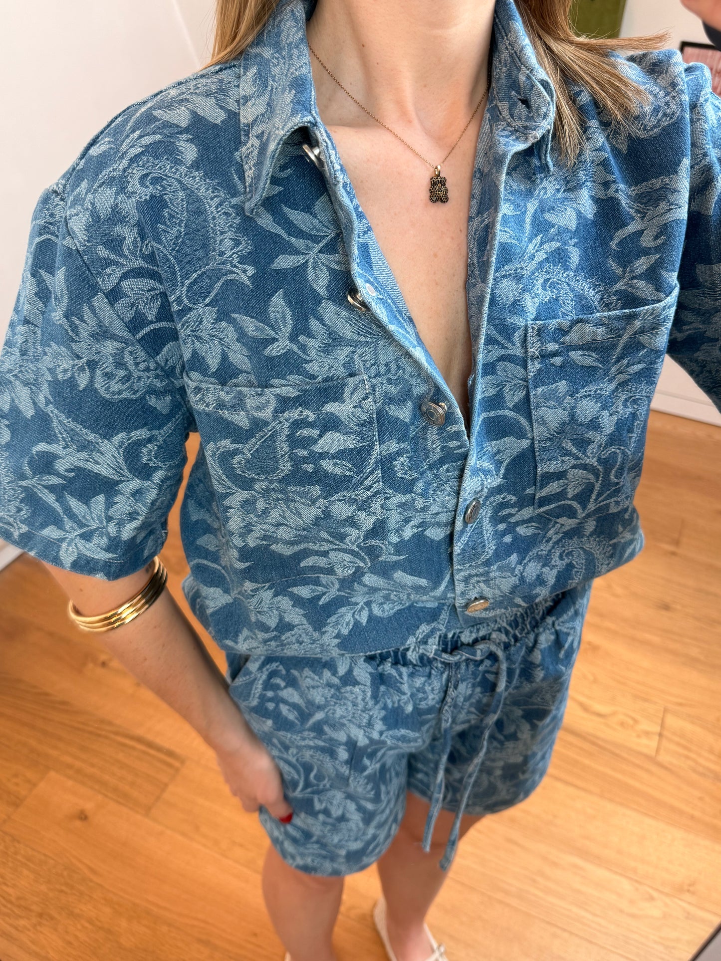 Blouse d'ensemble Moura - bleu jean