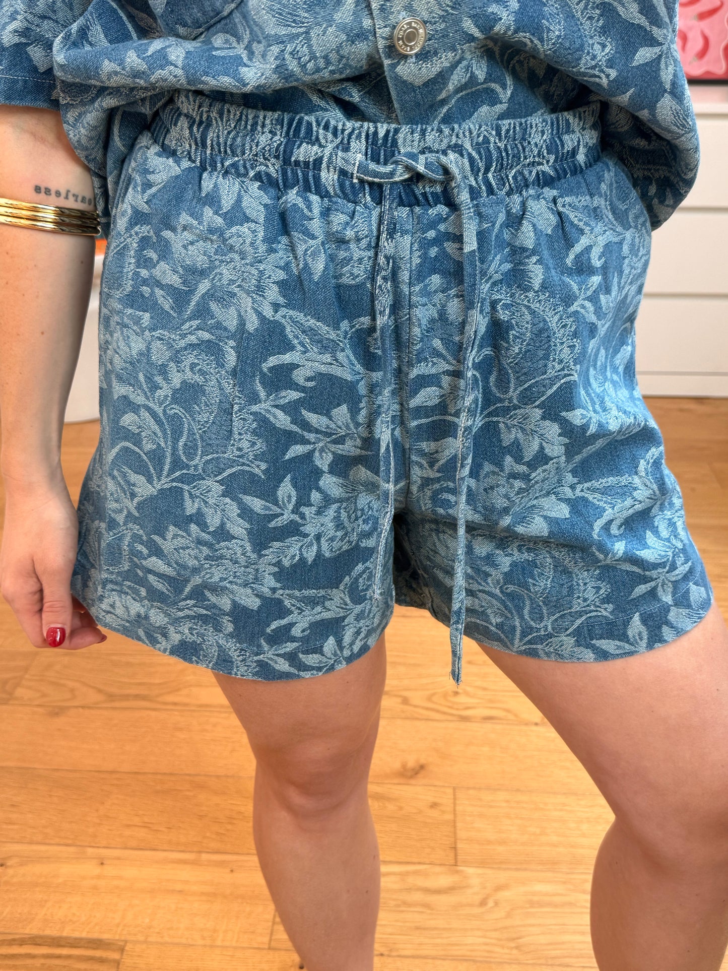 Short d'ensemble Moura - bleu jean