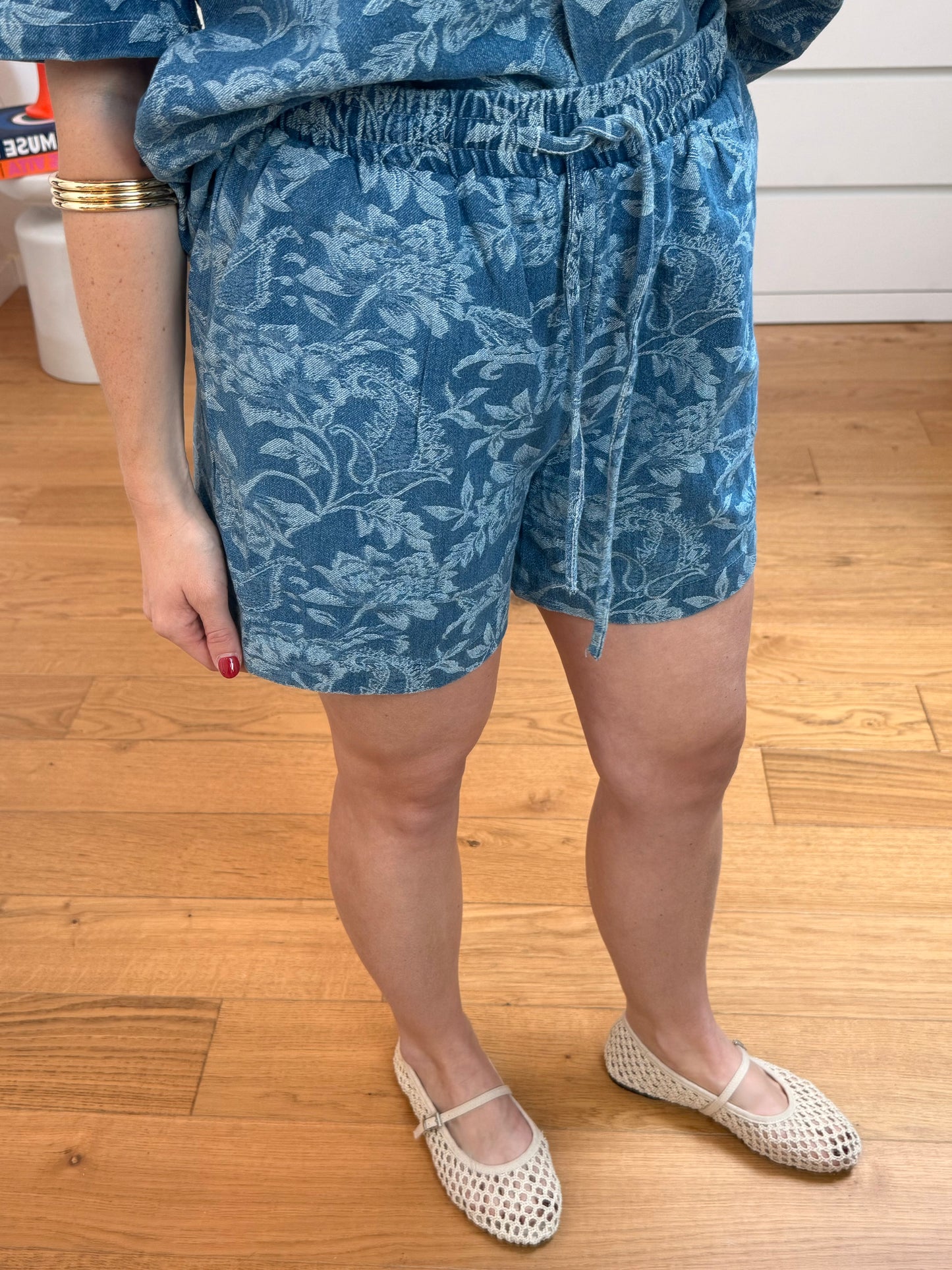 Short d'ensemble Moura - bleu jean