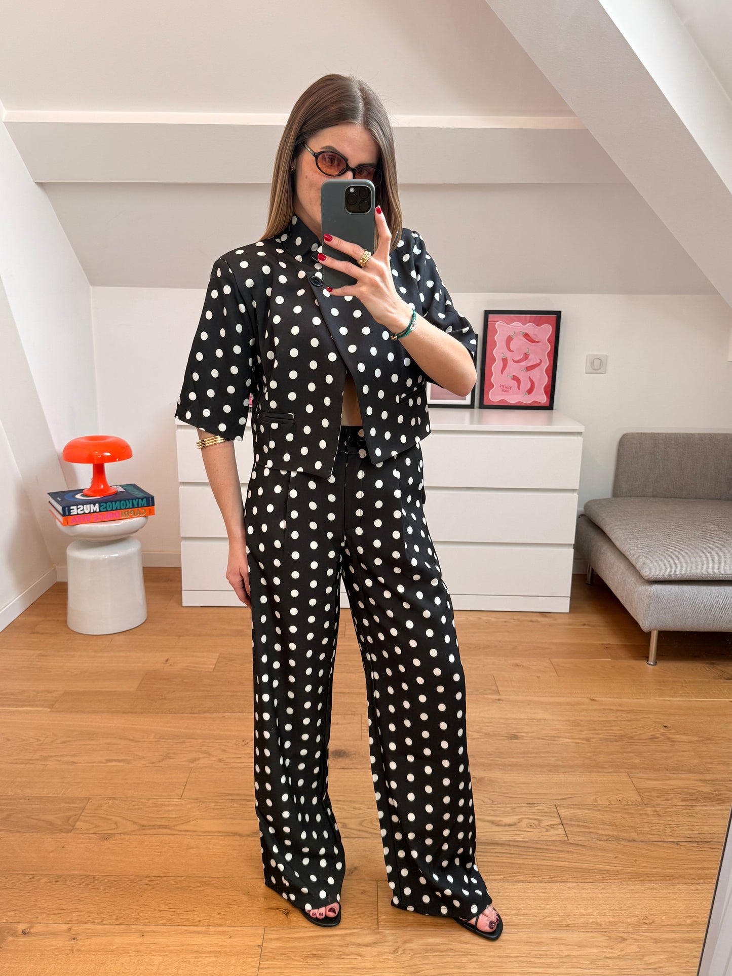 Pantalon d'ensemble Alessia - noir