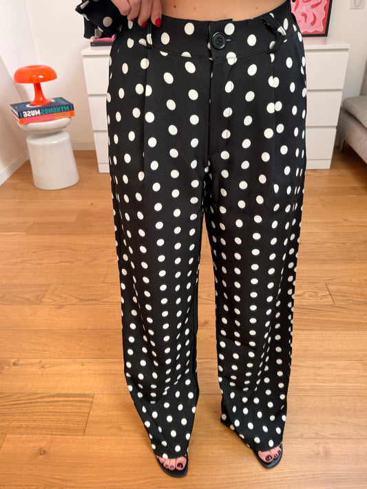 Pantalon d'ensemble Alessia - noir