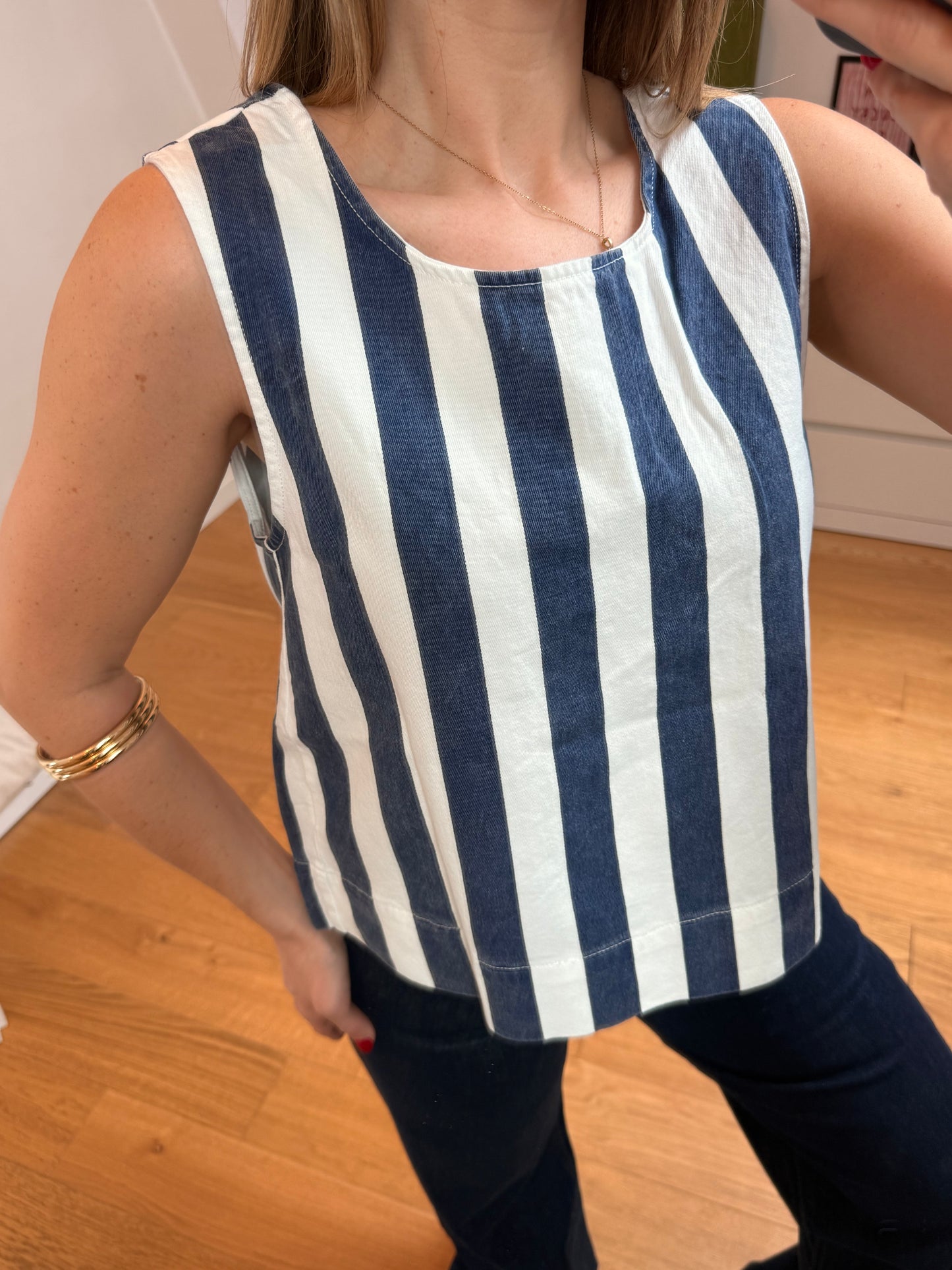 Top Mary - bleu